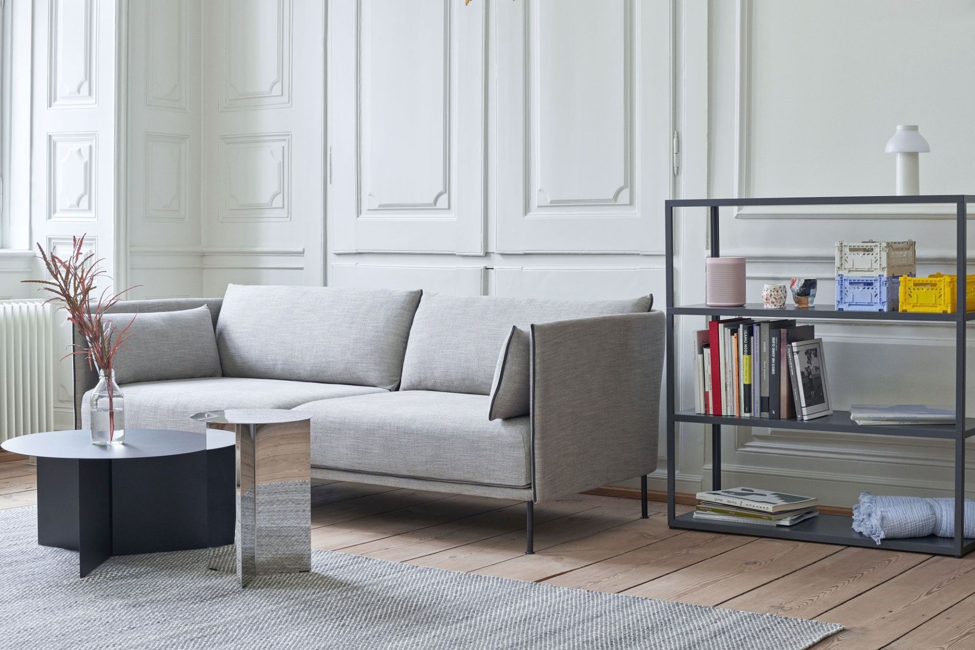 Slit Table Round High side table / coffee table Hay 