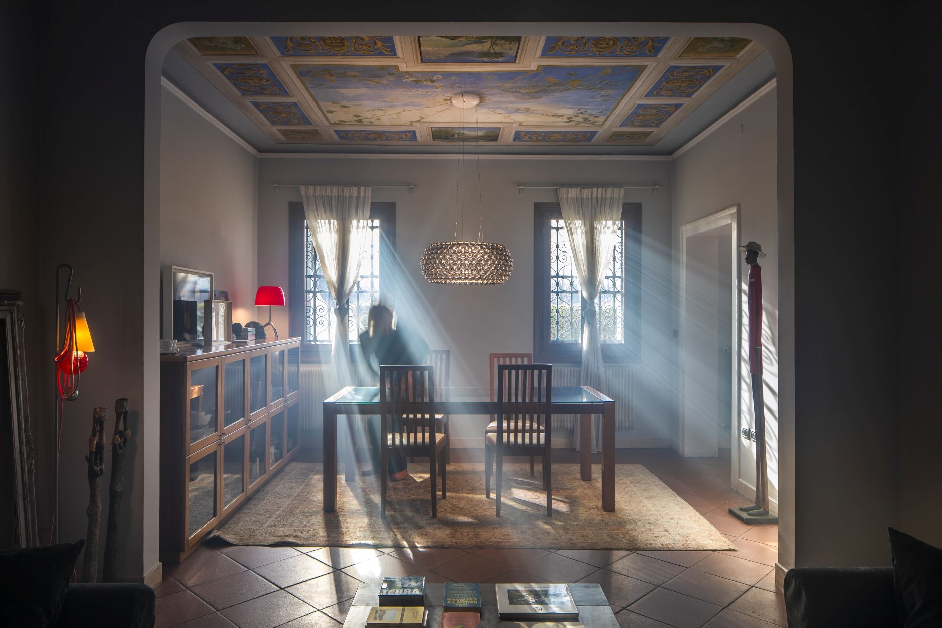 Caboche Plus Grande Pendant light Grey Foscarini