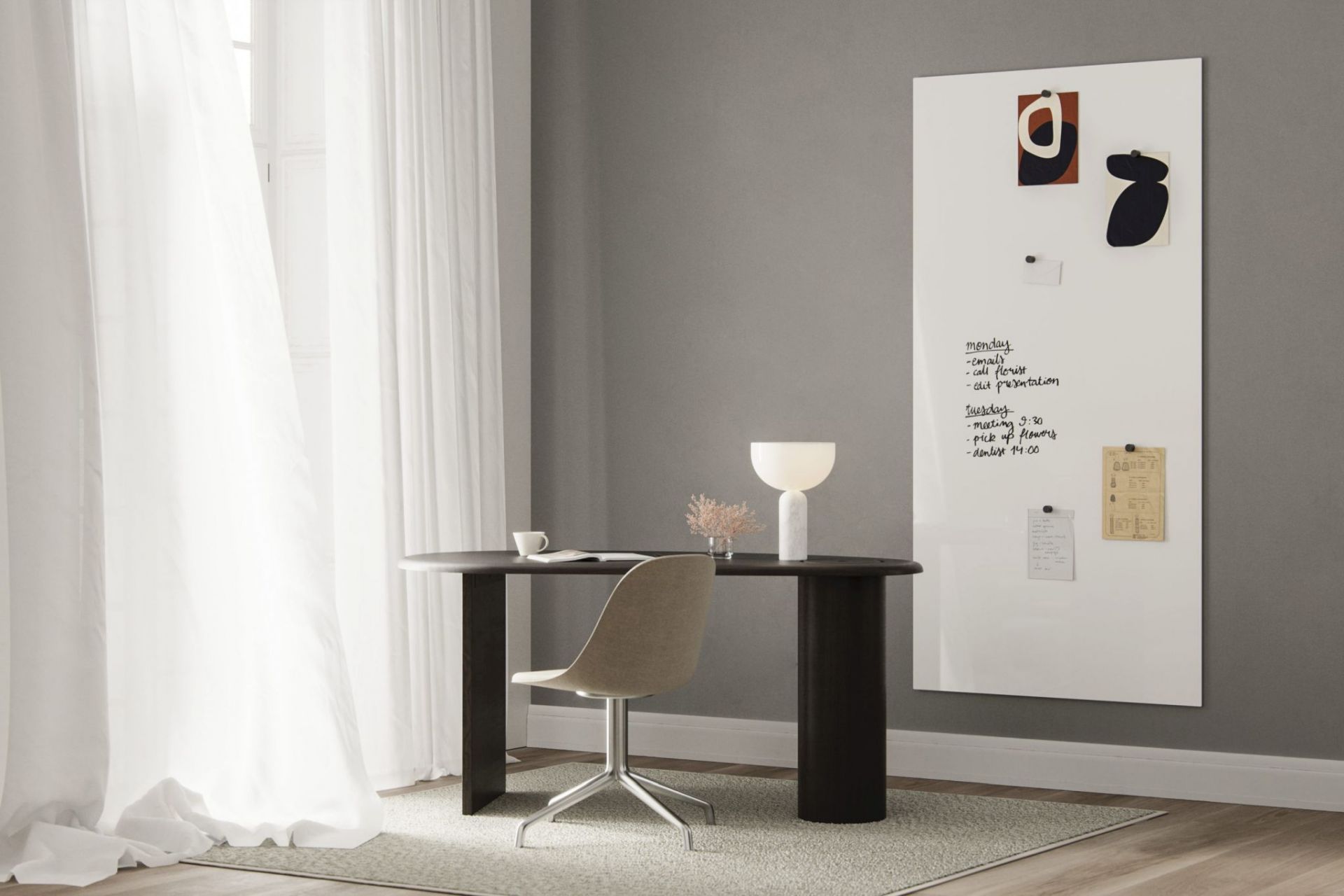 Chat Board Elements Wall Glass Board Magnetic  