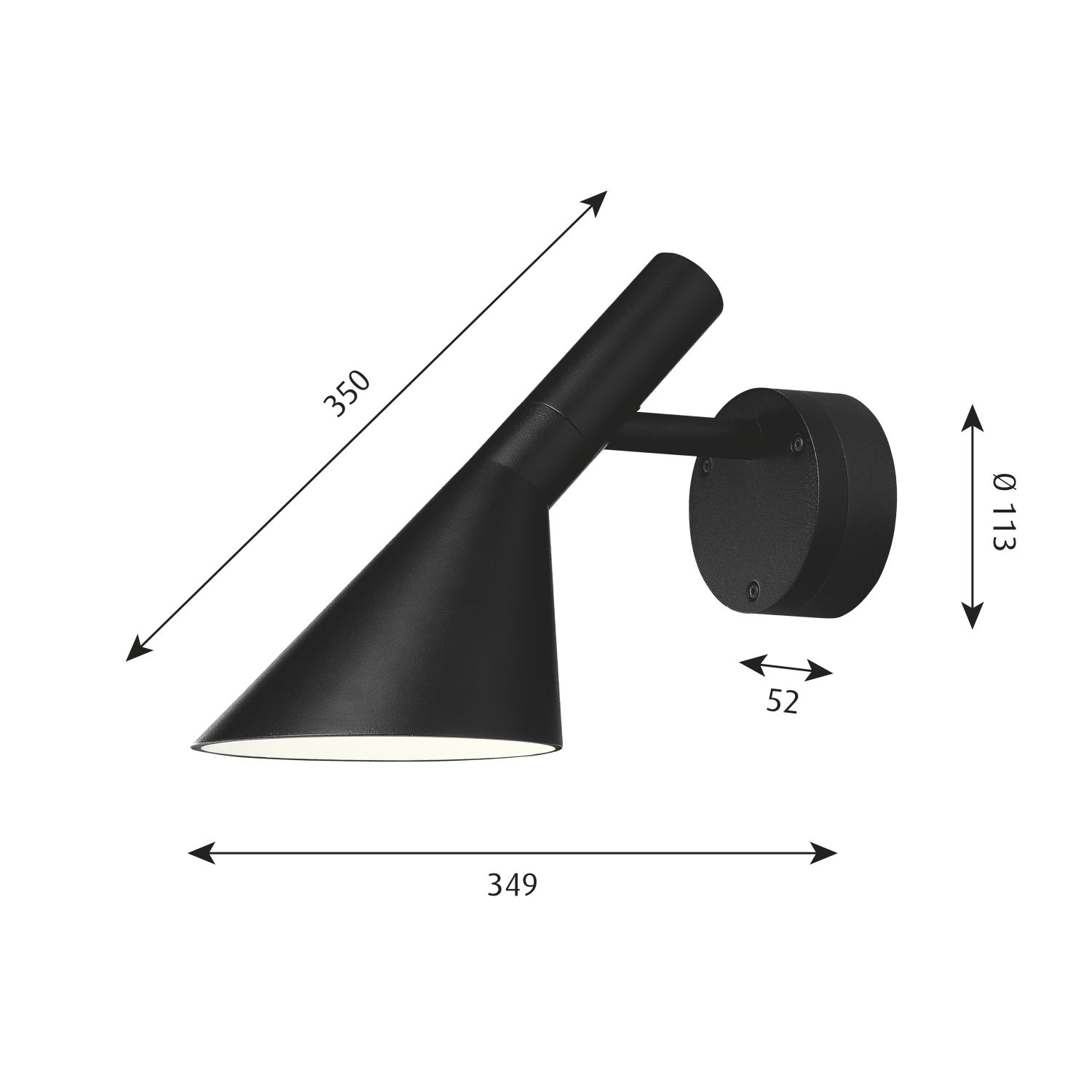 AJ 50 Outdoor Wall Light Louis Poulsen