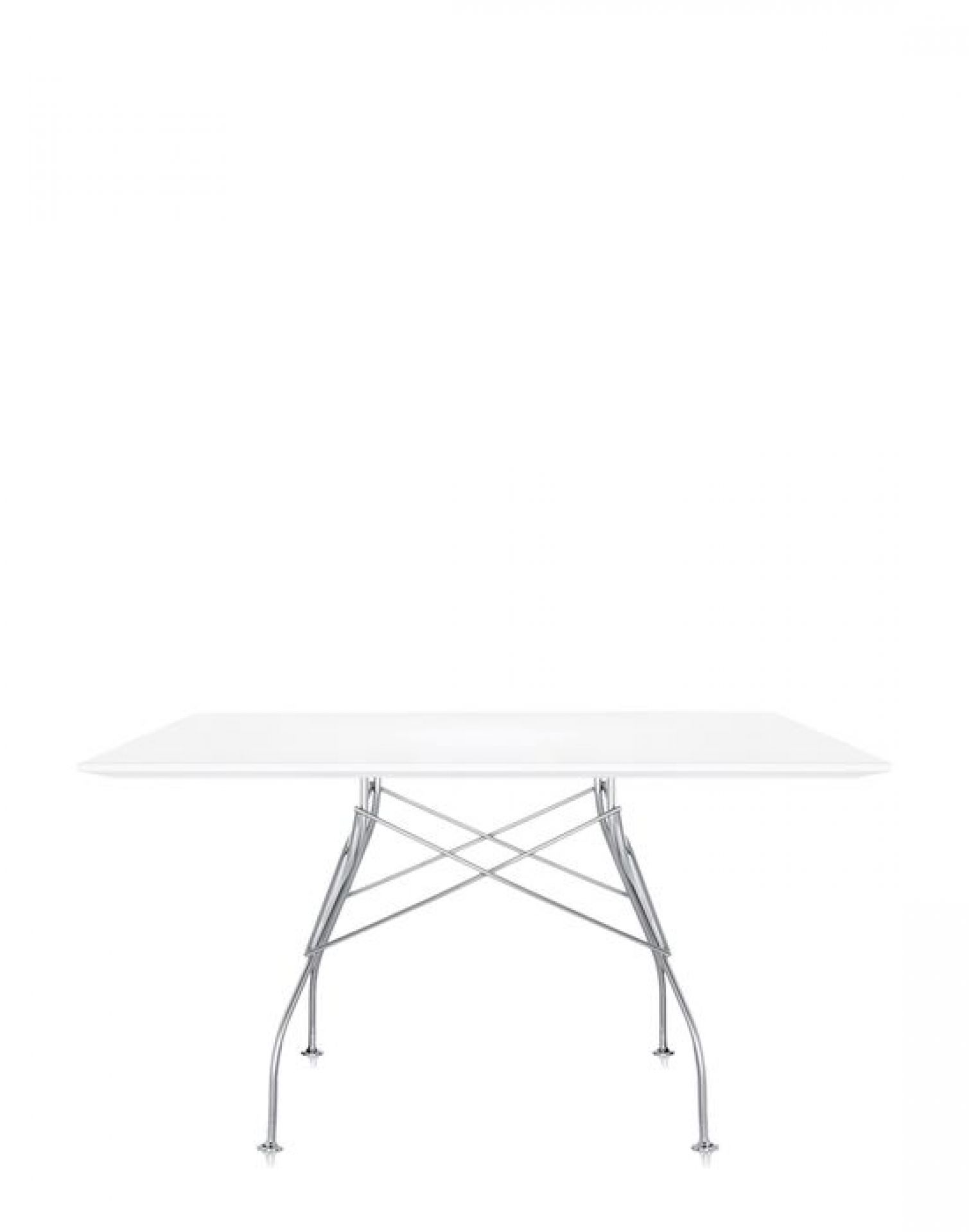 Glossy Tisch - quadratisch Kartell