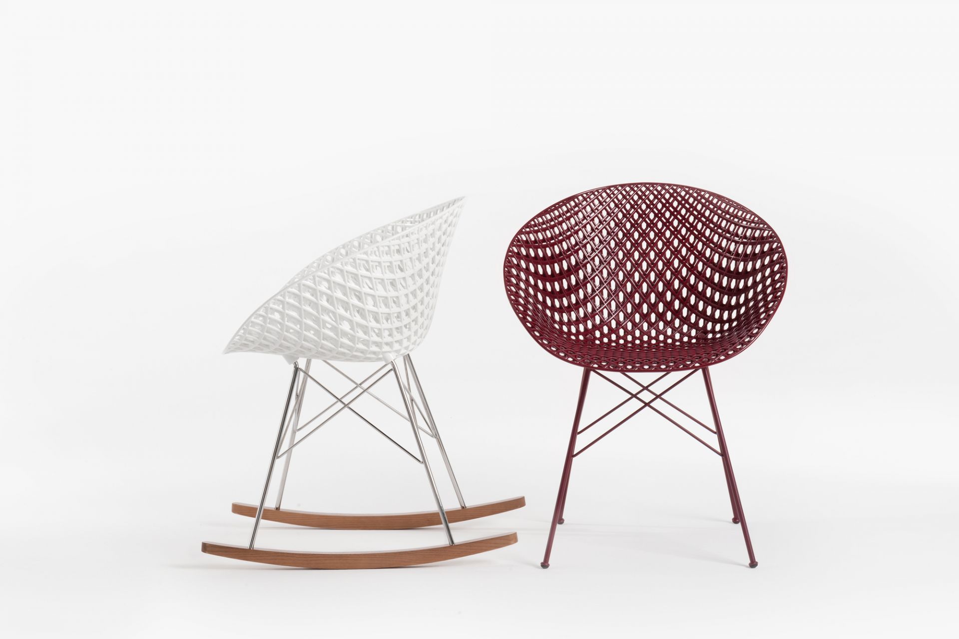 Smatrik Wood finish Rocking chair Kartell