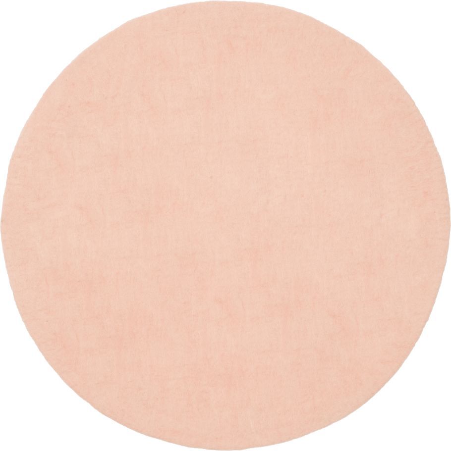 Mono Round Felt Rug Ø 160 cm myfelt Merle (Pink)