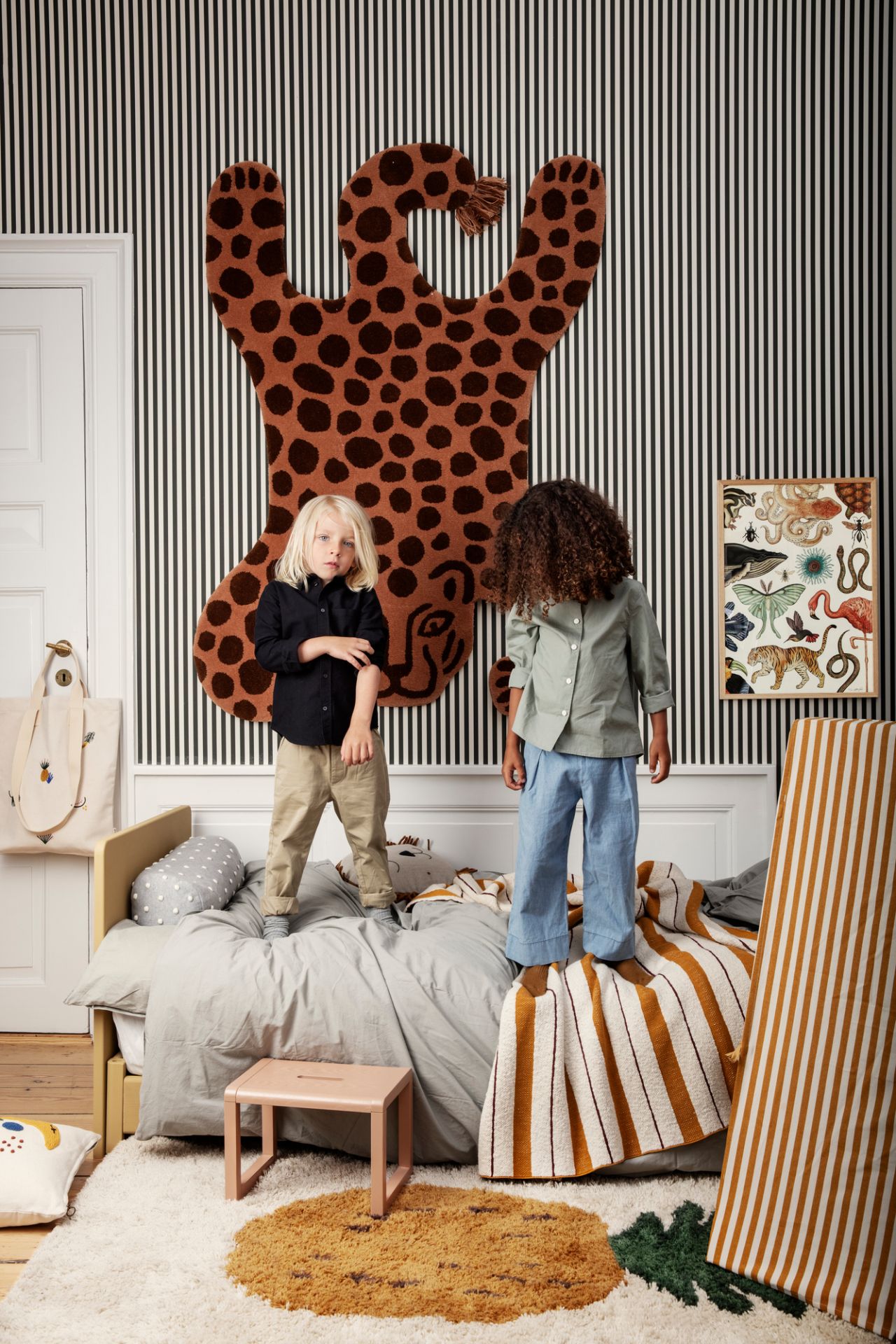 Safari Tufted Rug Leopard Ferm Living