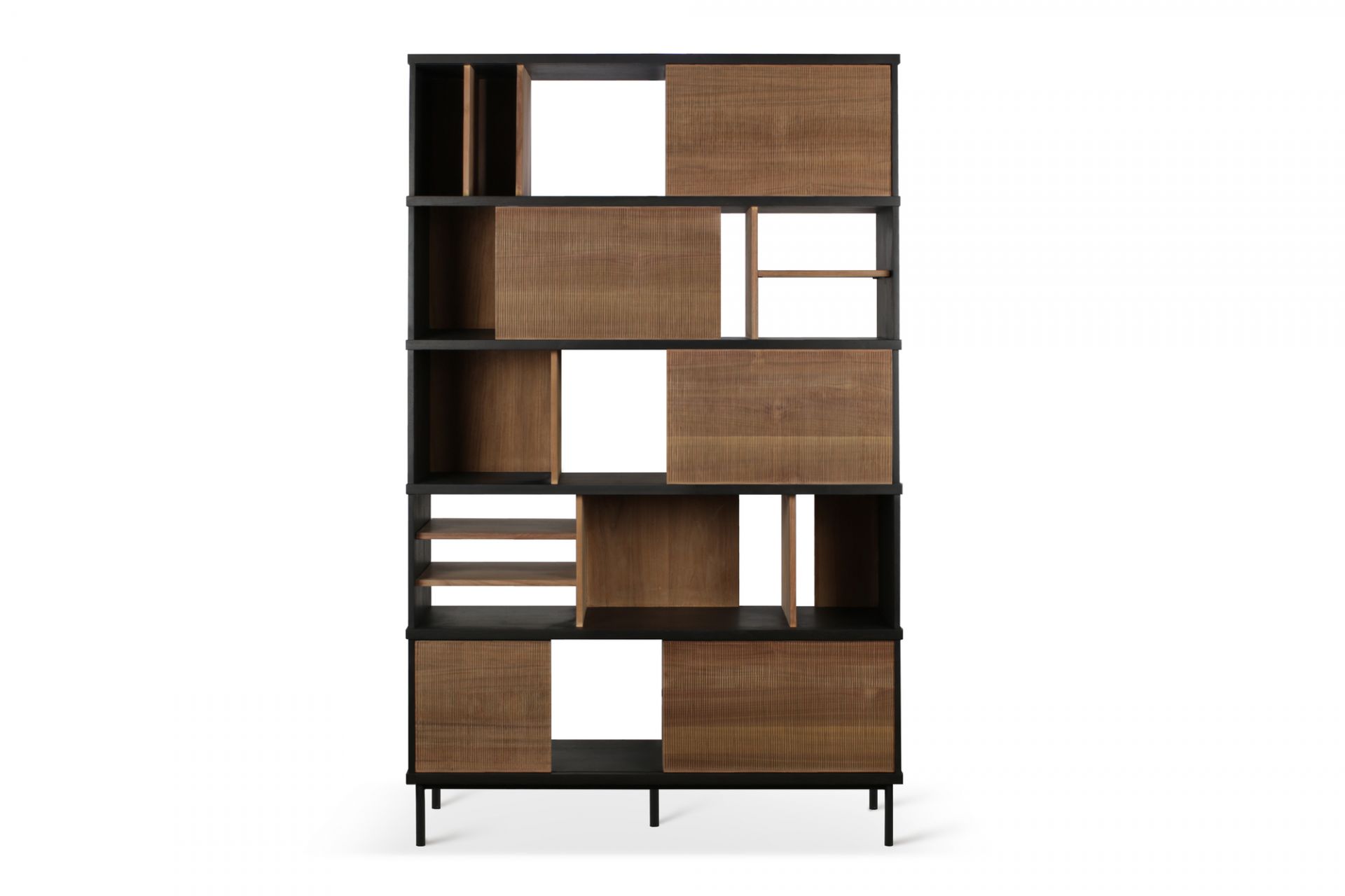 Oscar Shelf With 5 Sliding Doors Ethnicraft