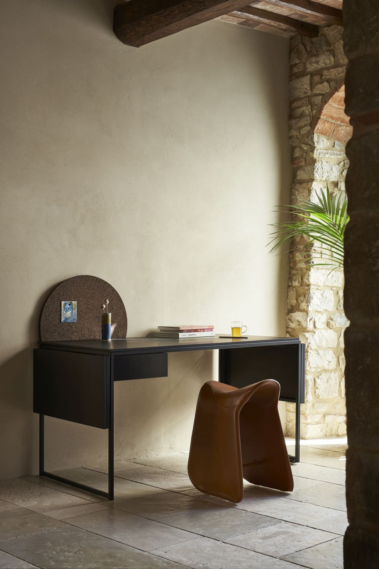 Macis desk with drawer, extensions and pin board Opinion Ciatti
