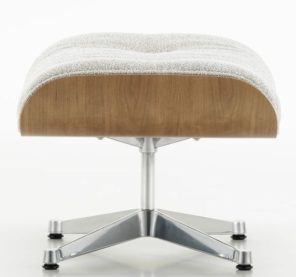 Eames Lounge Chair & Ottoman armchair PREFERRED COMBINATION Nubia, cream sand, polished, cherry wood