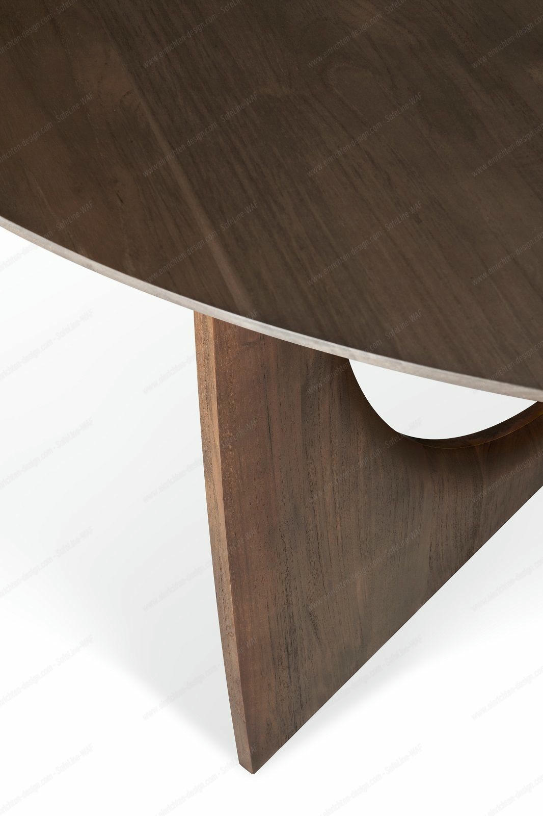 Geometric Table teak brown Ø150 cm Ethnicraft