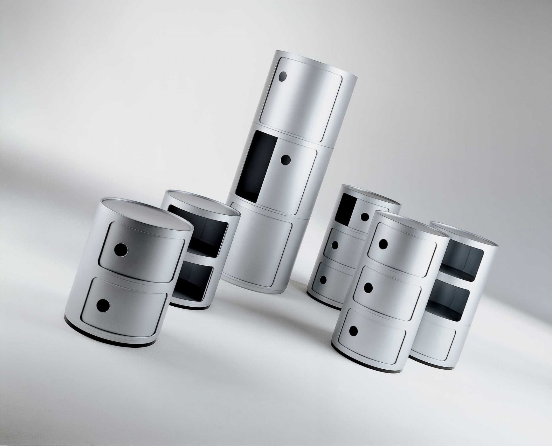 Componibili 4955 - round element high Kartell White