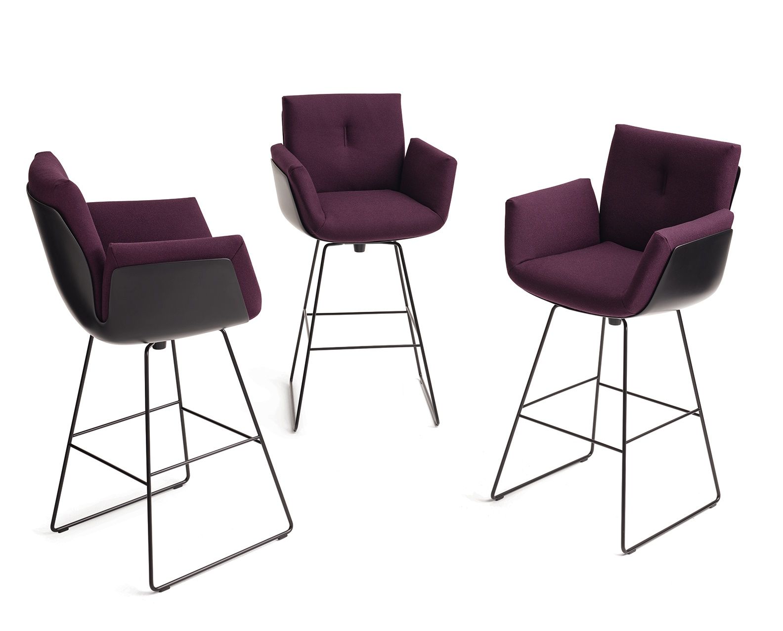 Alvo Bar Chair Swivel with Wire Frame H 122 cm Cor  