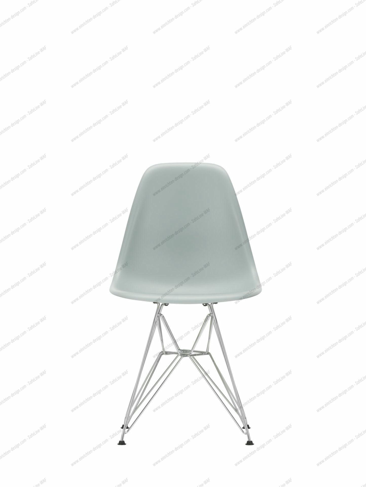 Eames Plastic Side Chair DSR Chair Vitra Black-Pale Pink