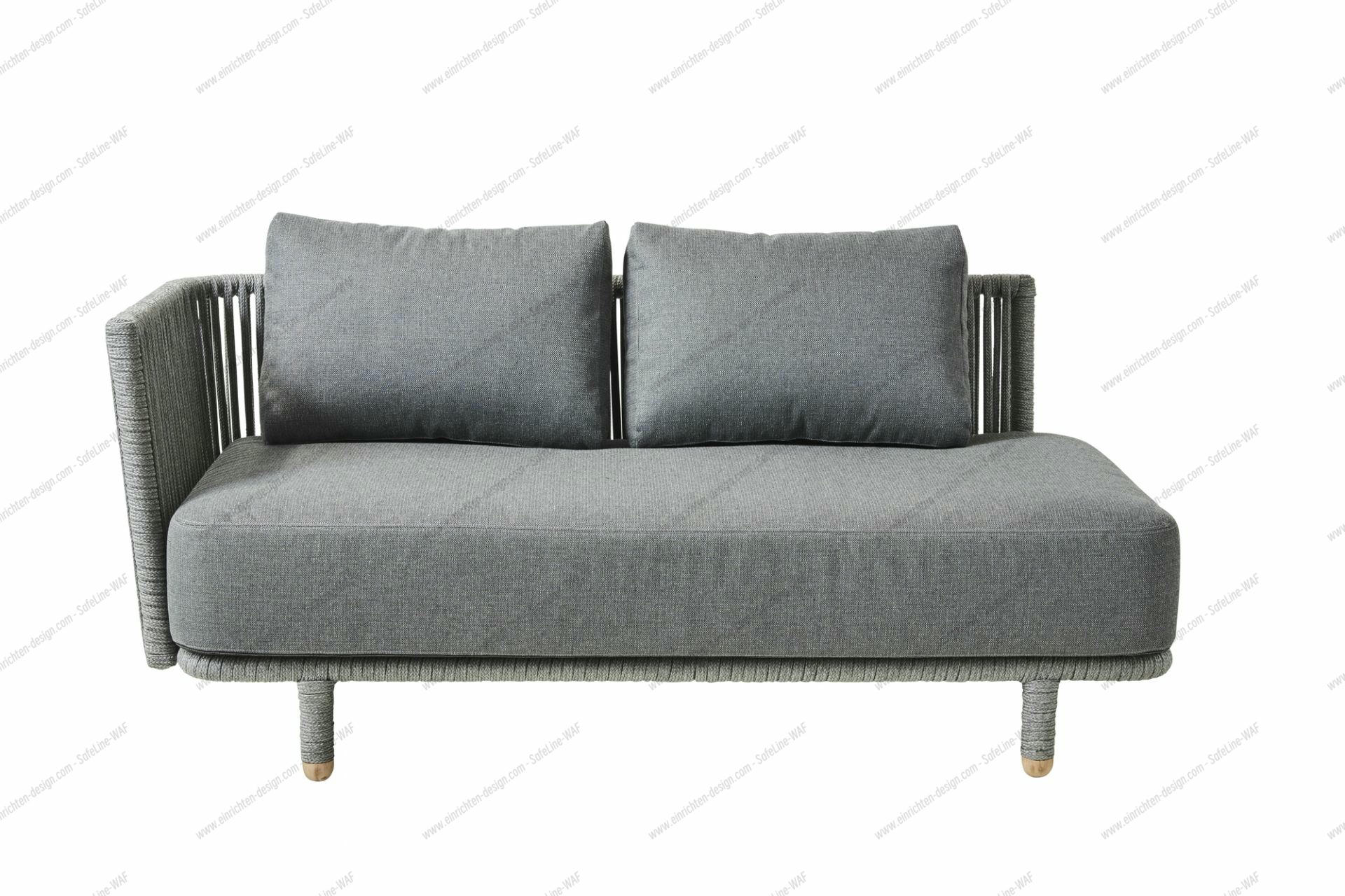 Moments Outdoor 2-seater sofa right Cane-Line
