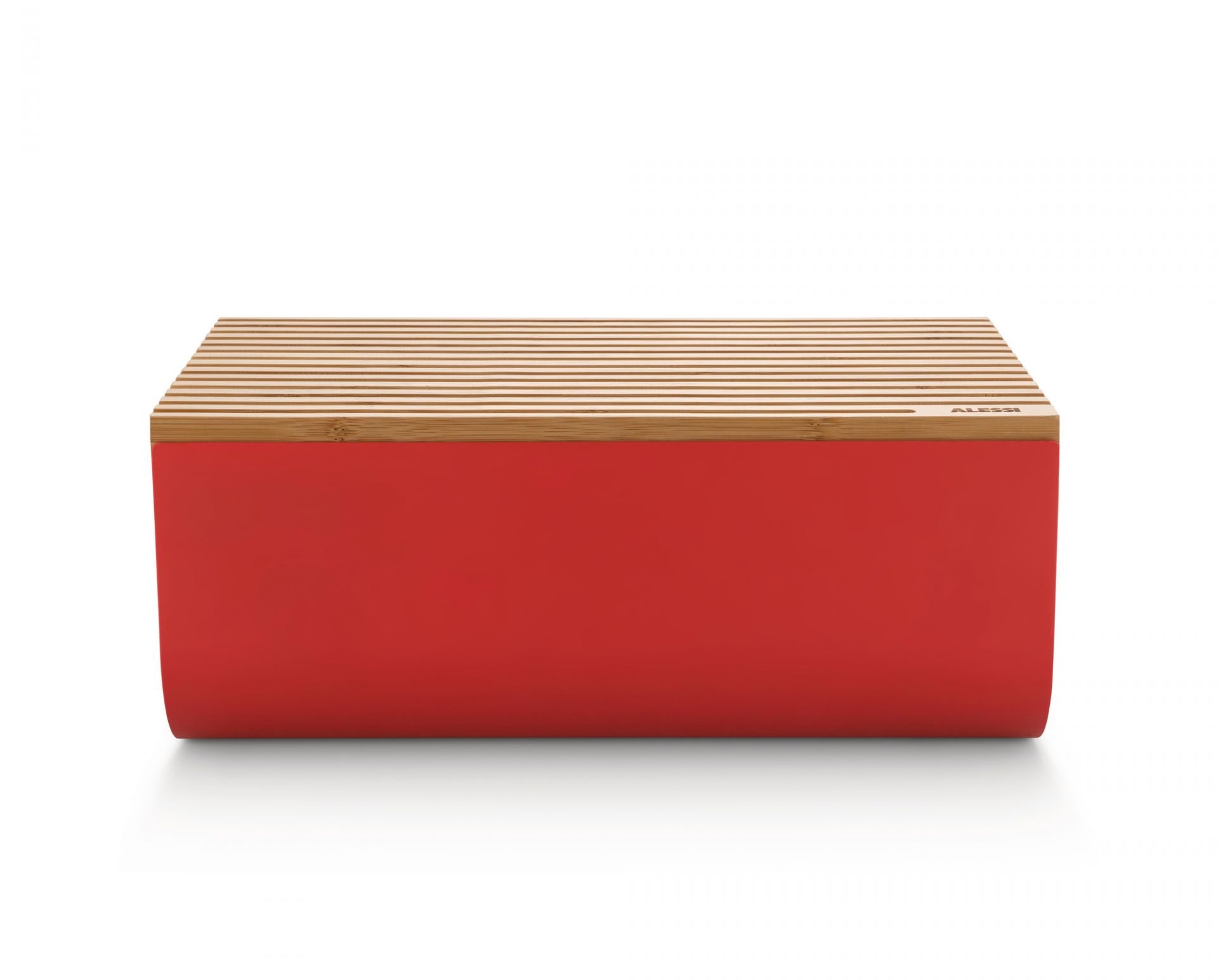 Mattina Steel Bread Bin Red Alessi SINGLE PIECES