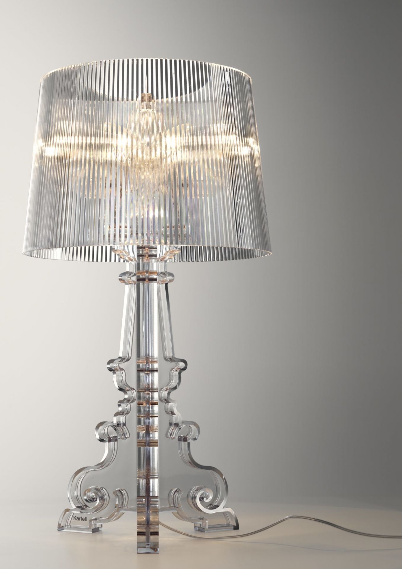 straf laden Inspireren Bourgie Table lamp Crystal clear Dimmable Kartell | KARTELL 9070 B4 BOURGIE