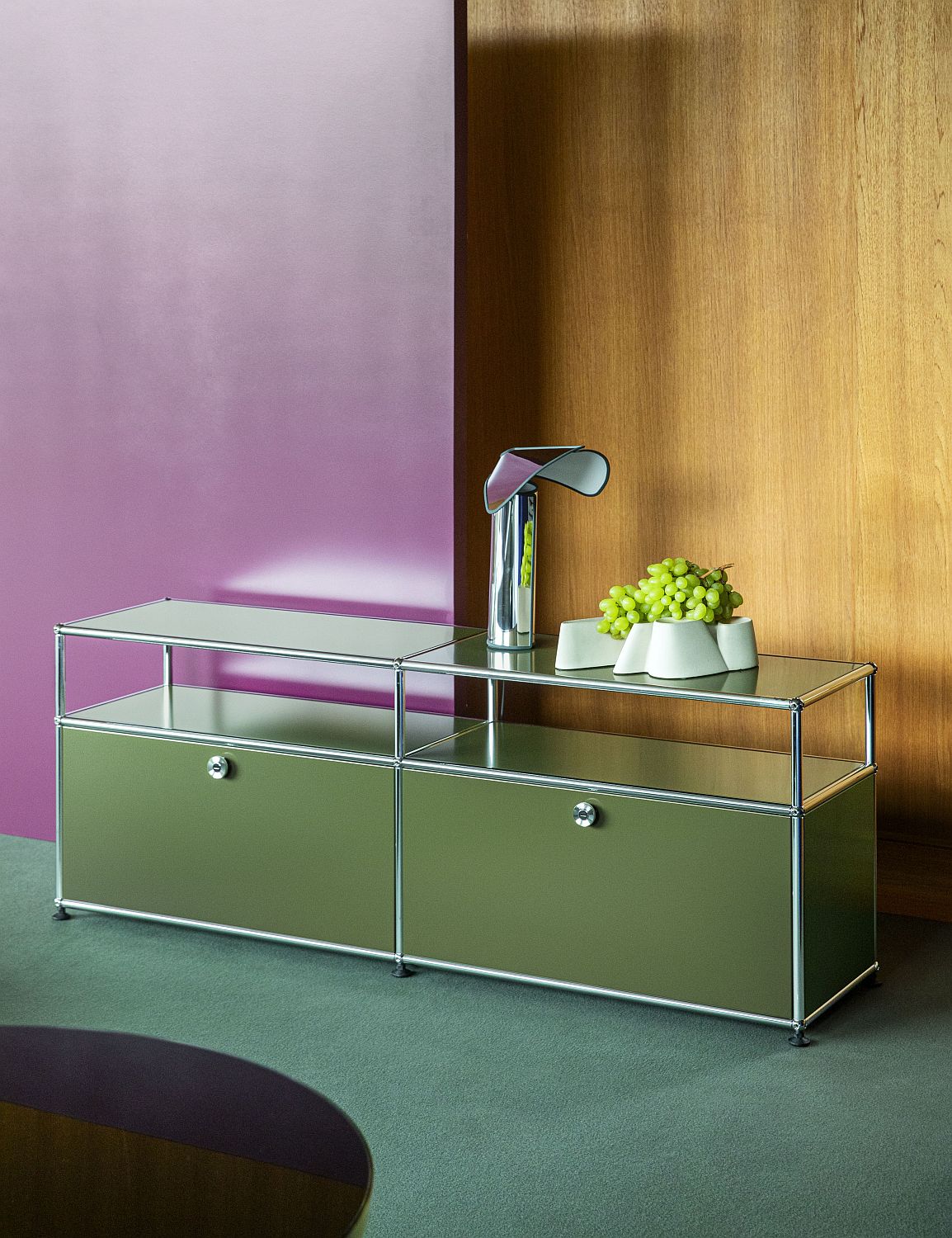 USM Haller Sideboard TV Hi-Fi-Möbel – QUICK SHIP-graphitschwarz