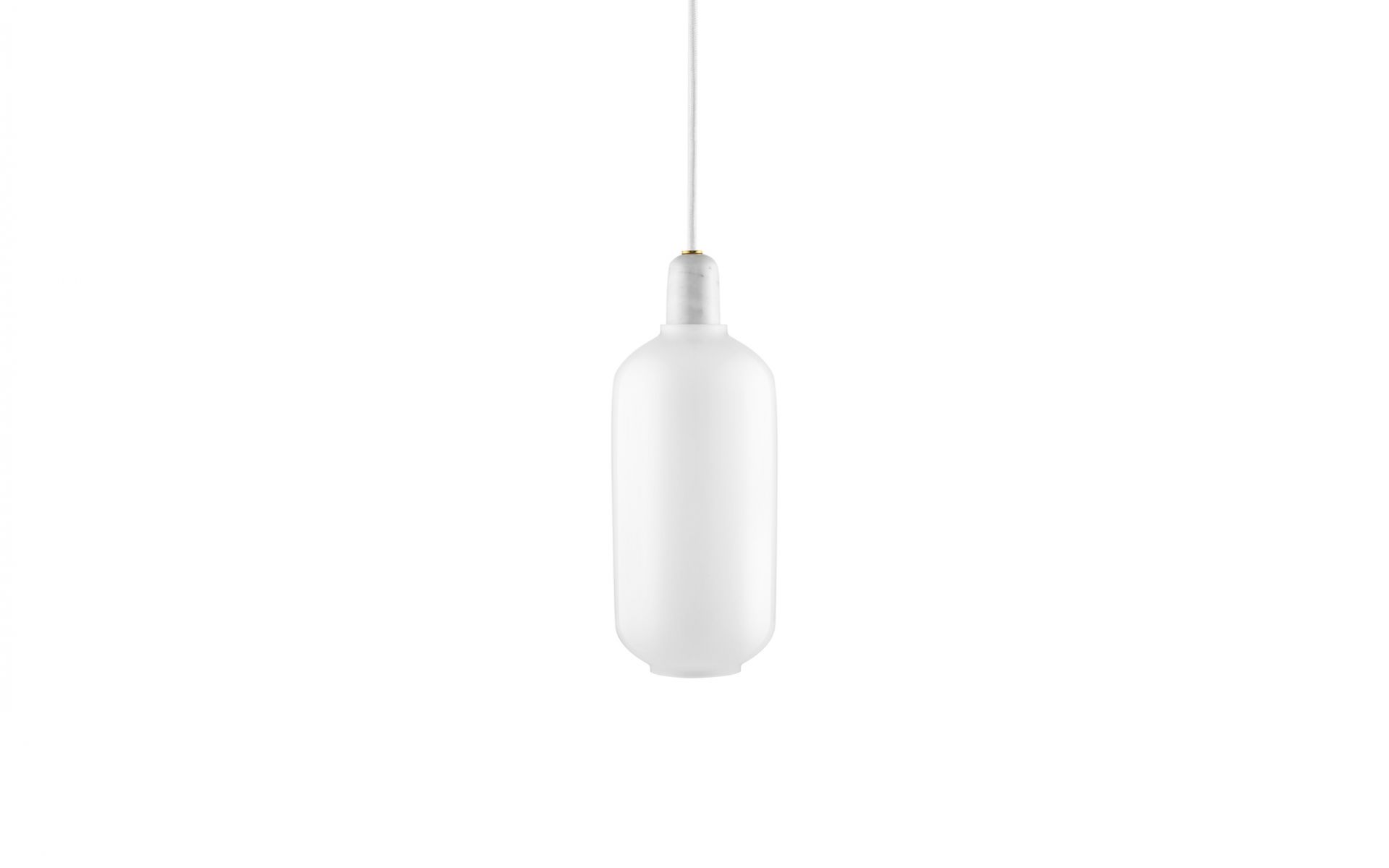 doneren Koreaans zonsondergang Amp Lamp Pendant light Normann Copenhagen | Ø 11,2 x H 26 cm | White /  White | NORMANN 502074