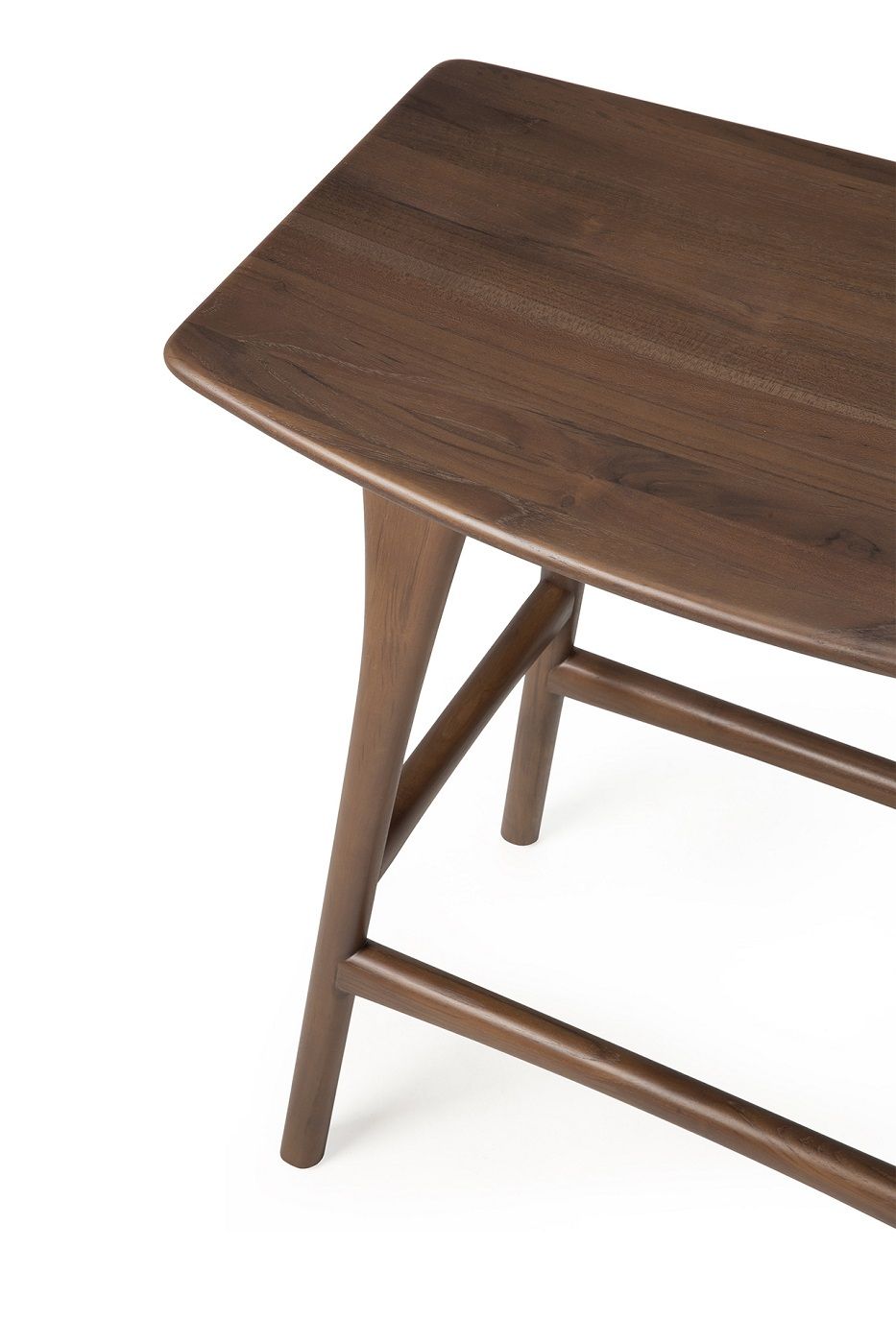 Osso Counter Stool Teak Dark Brown Ethnicraft 