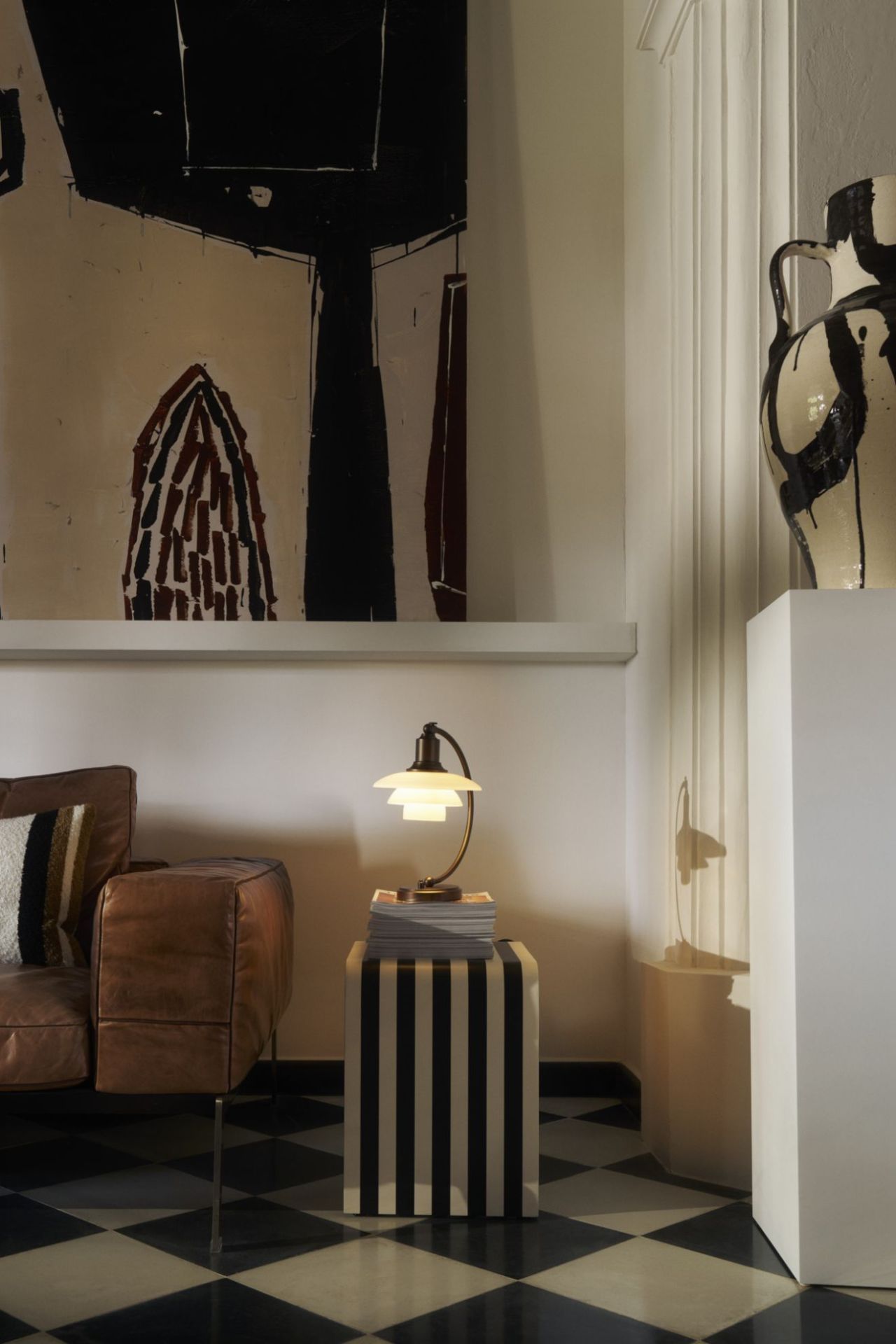 PH 2/2 Luna Aged Brass Opal table lamp Louis Poulsen