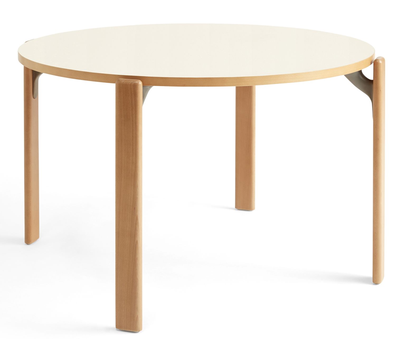 Rey Table Hay Golden water-based lacquer / Ivory laminate