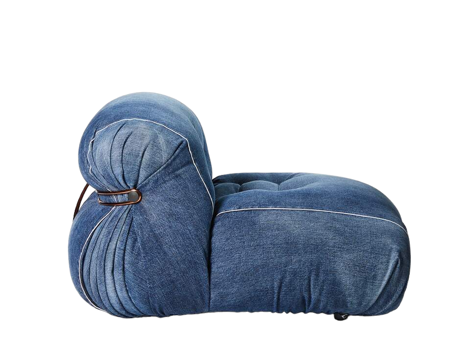 Soriana denim armchair Cassina