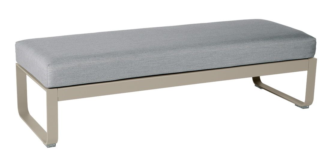 Bellevie 2-Seater Upholstered Stool Outdoor Fermob 
