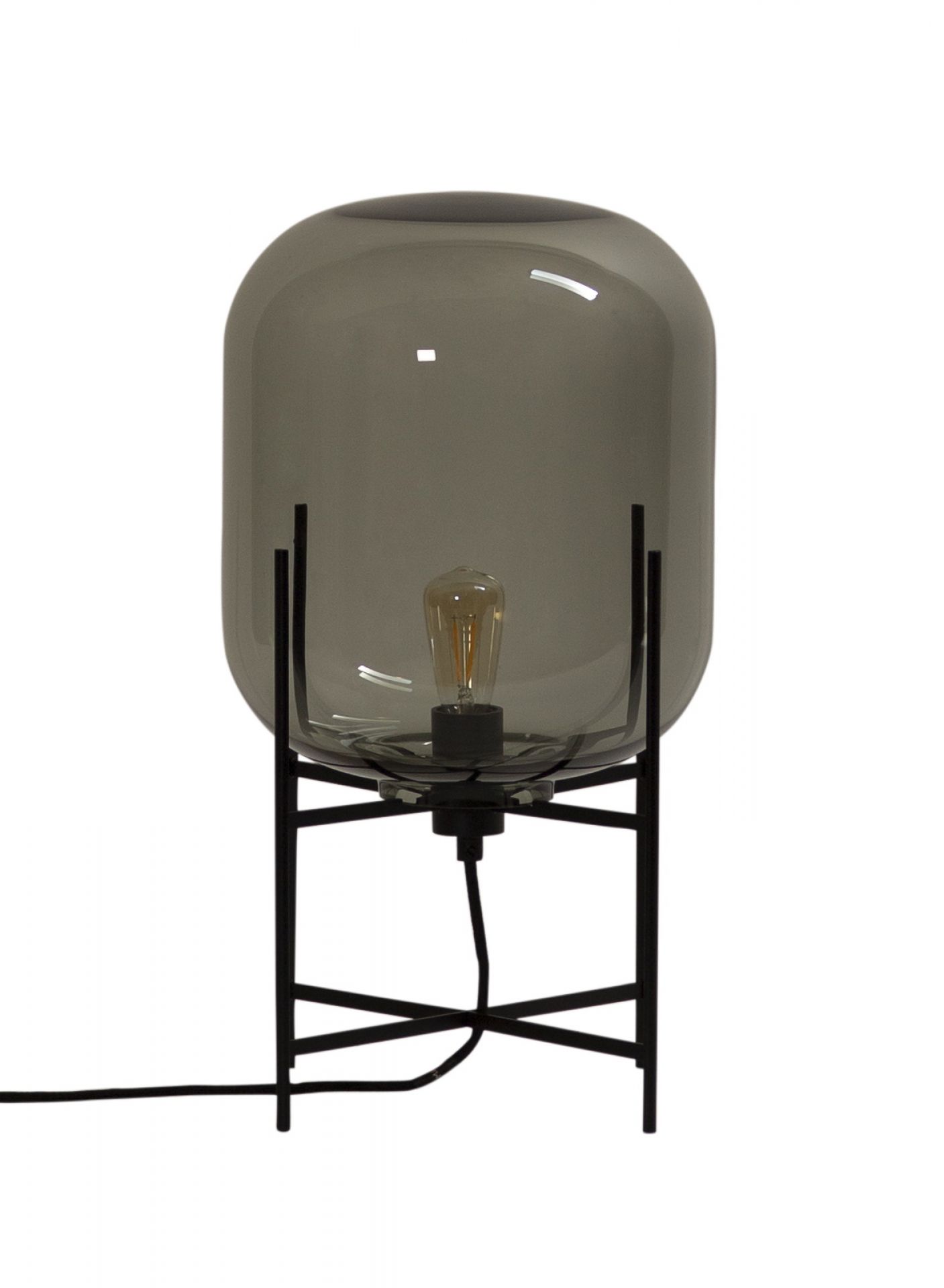 Oda Small table lamp steel grey Pulpo