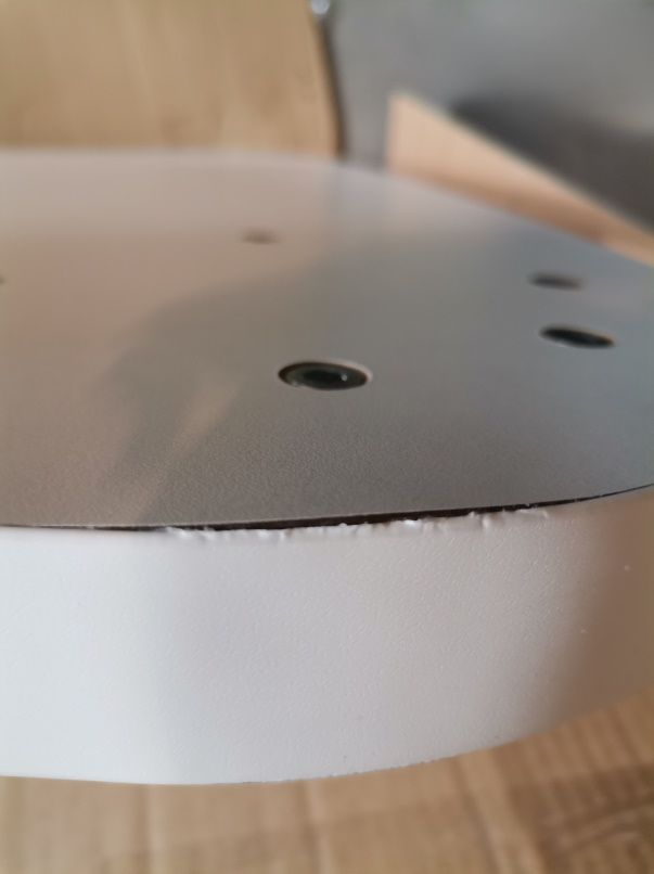 Max - Table 190 x 90/73cm on castors / ZINC WHITE Kartell MÄNGELEXEMPLAR