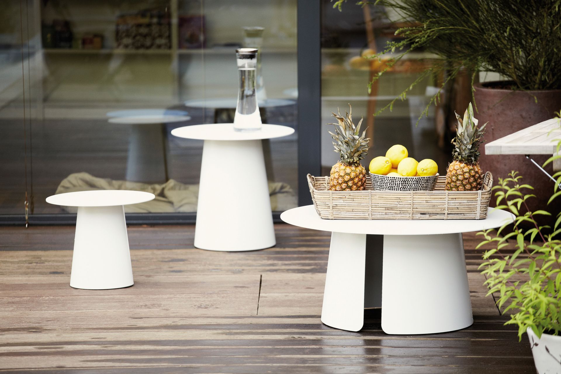 Feel Side Table White Ø40 Jan Kurtz