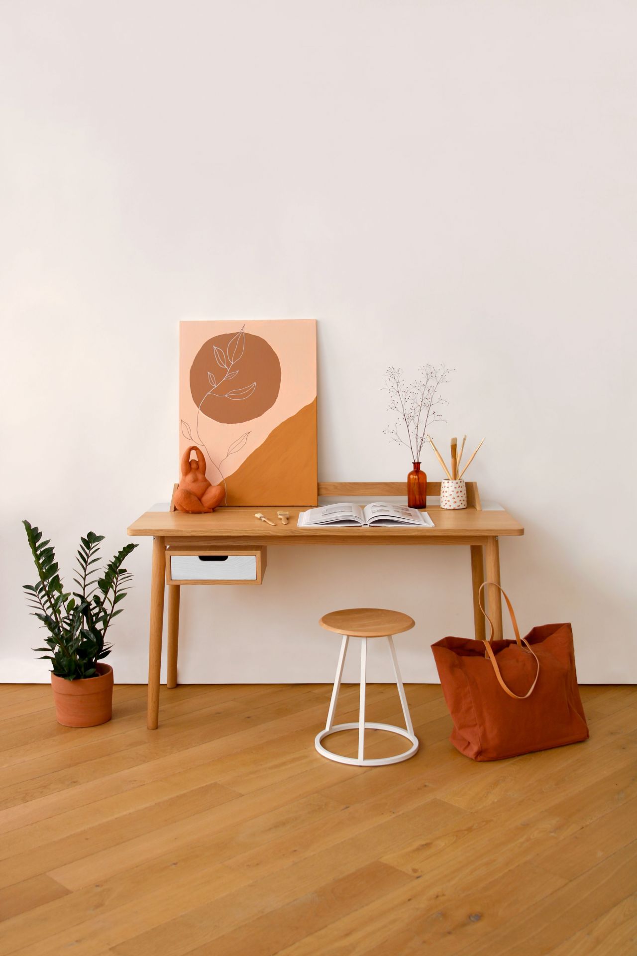 Honoré desk oak Hartô