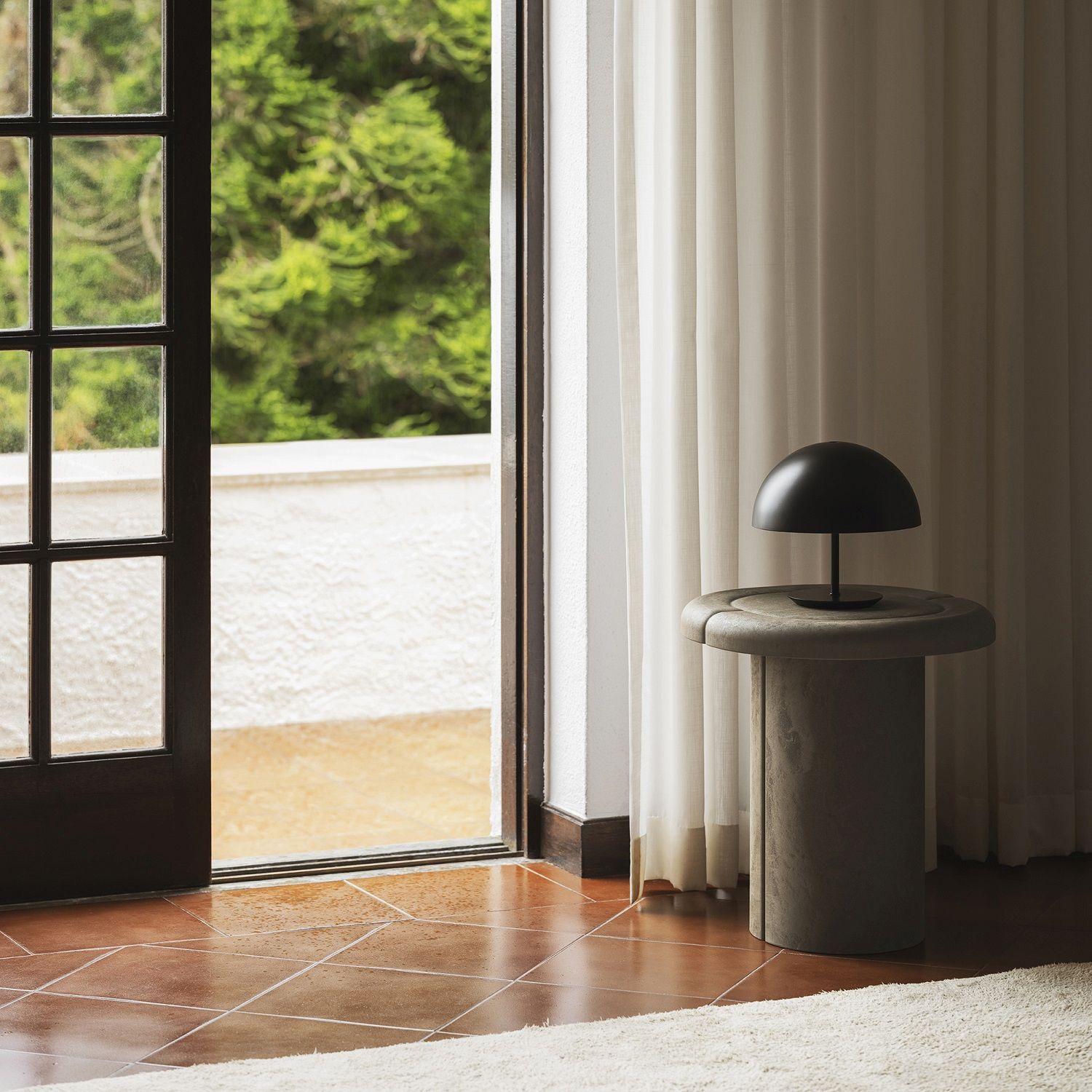 Alder Side Table Indoor / Outdoor Mater
