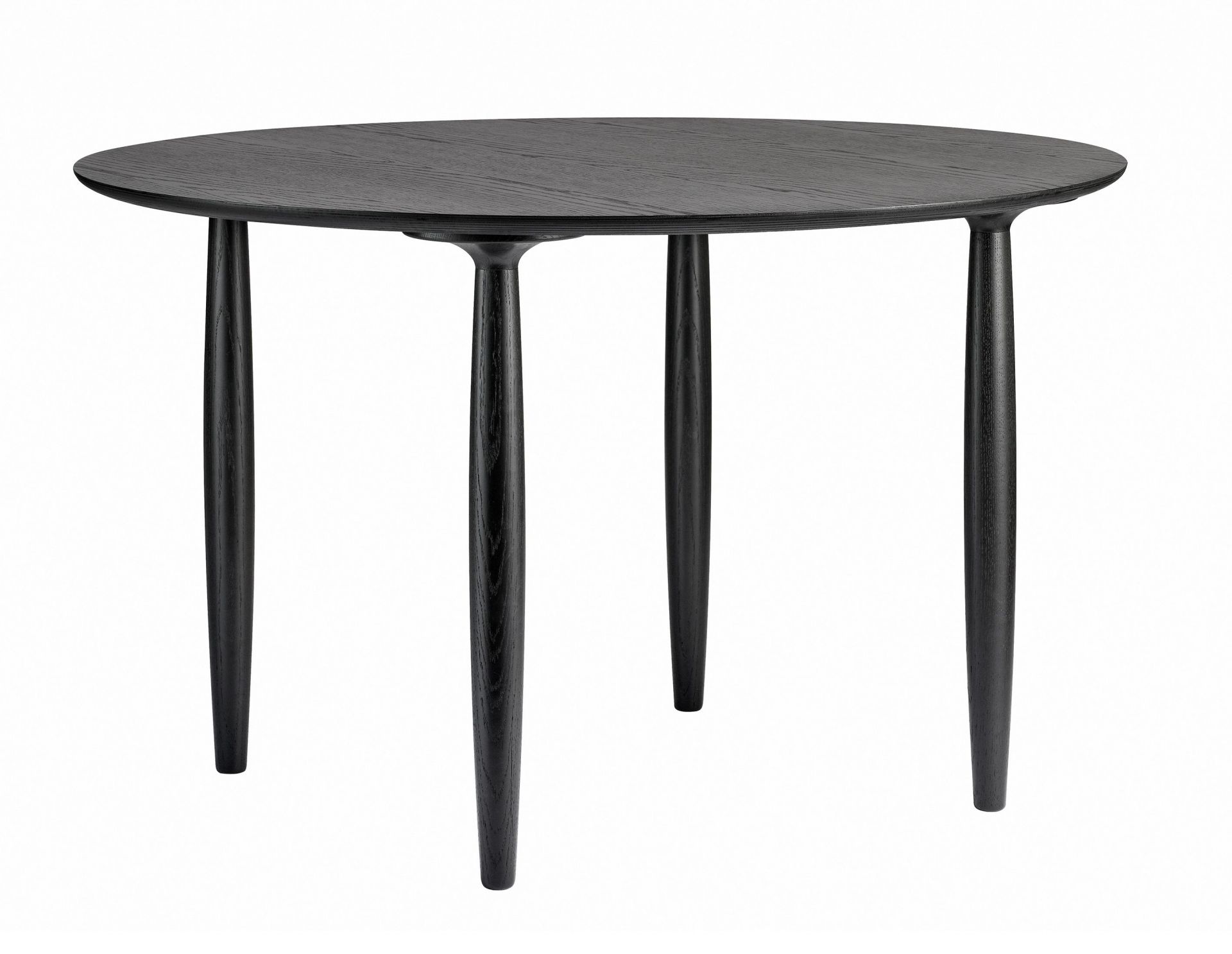 Oku Dining Table Round Black Oak Norr11