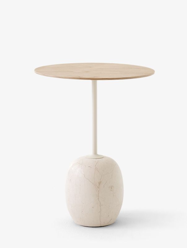 Lato LN8 / LN9 side table with Wooden top AndTradition 