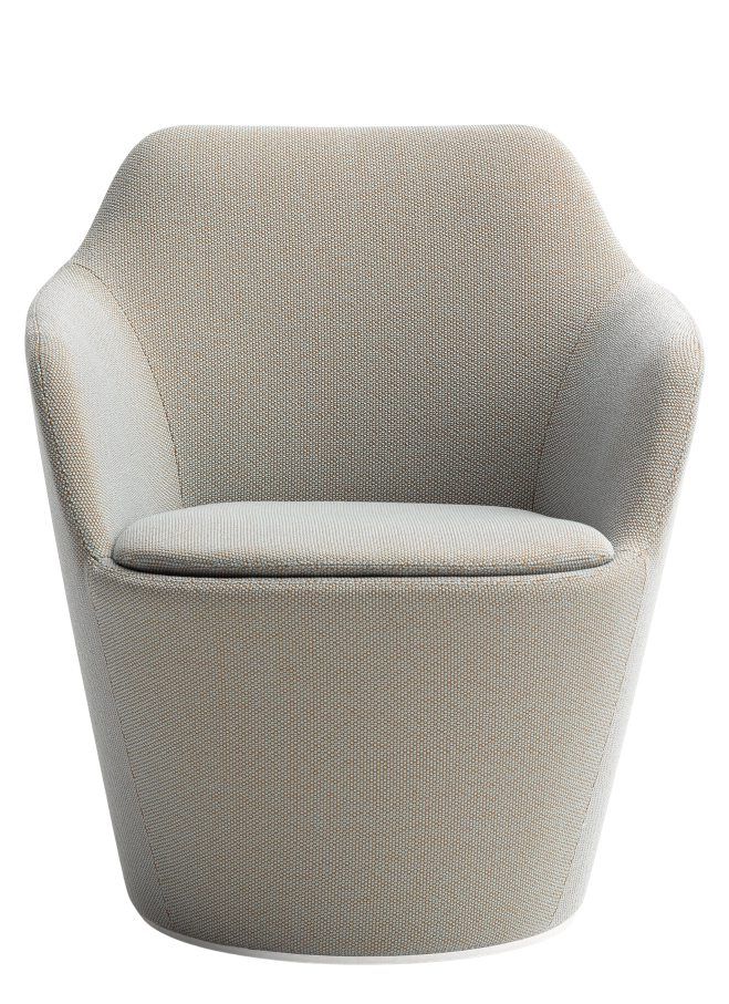 Flint Swivel Armchair with Plate Base Swivel Cor 