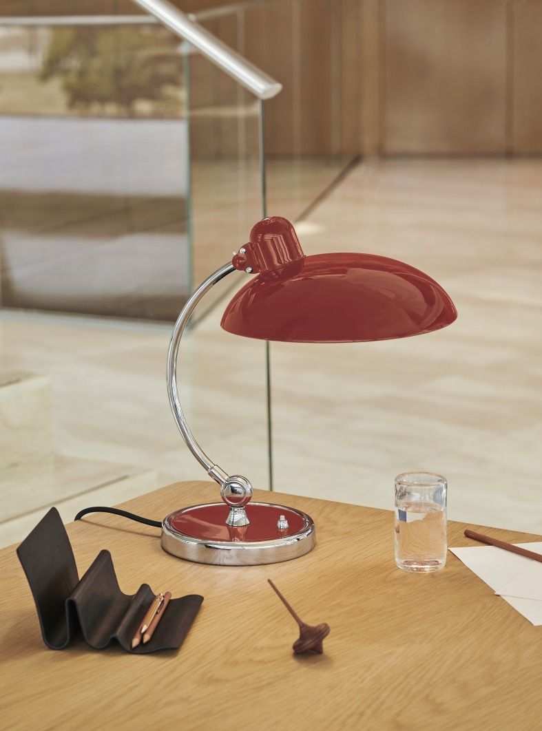 6631 T Luxus Table lamp KAISER idell Fritz Hansen Venetian red