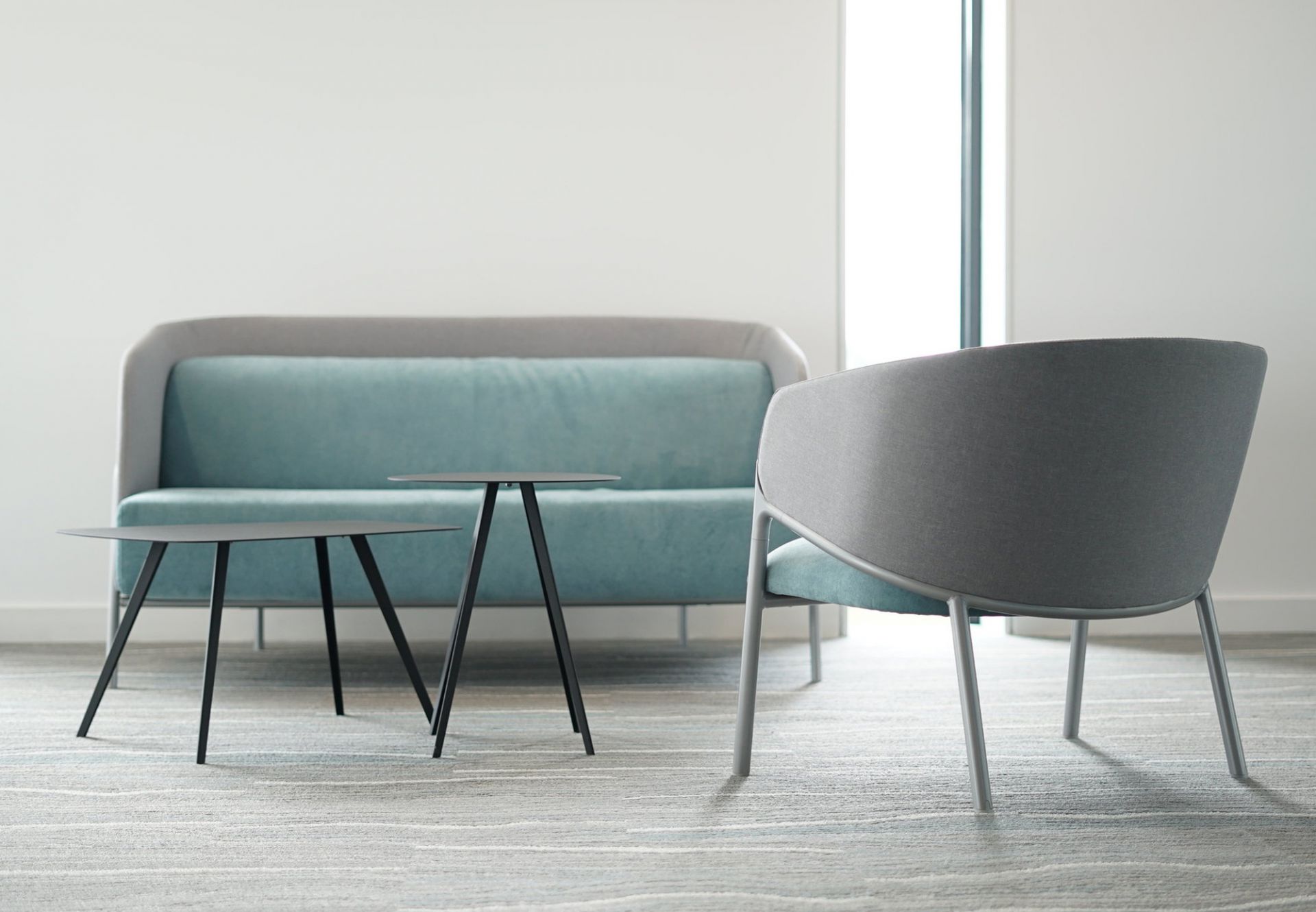 Agorà Side table rectangular Segis dark blue