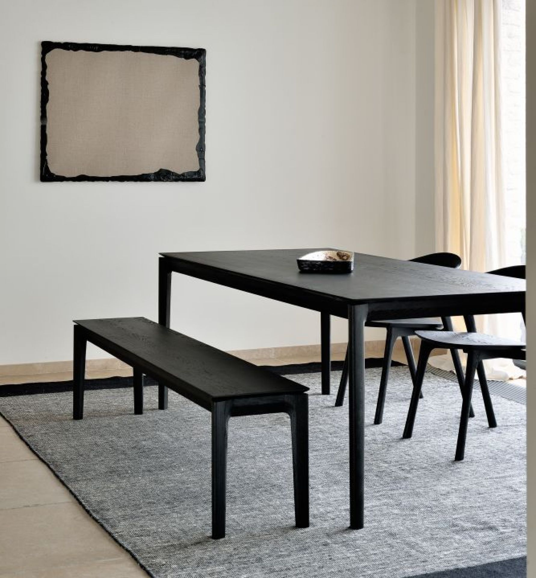 Bok Bench Oak Black Ethnicraft
