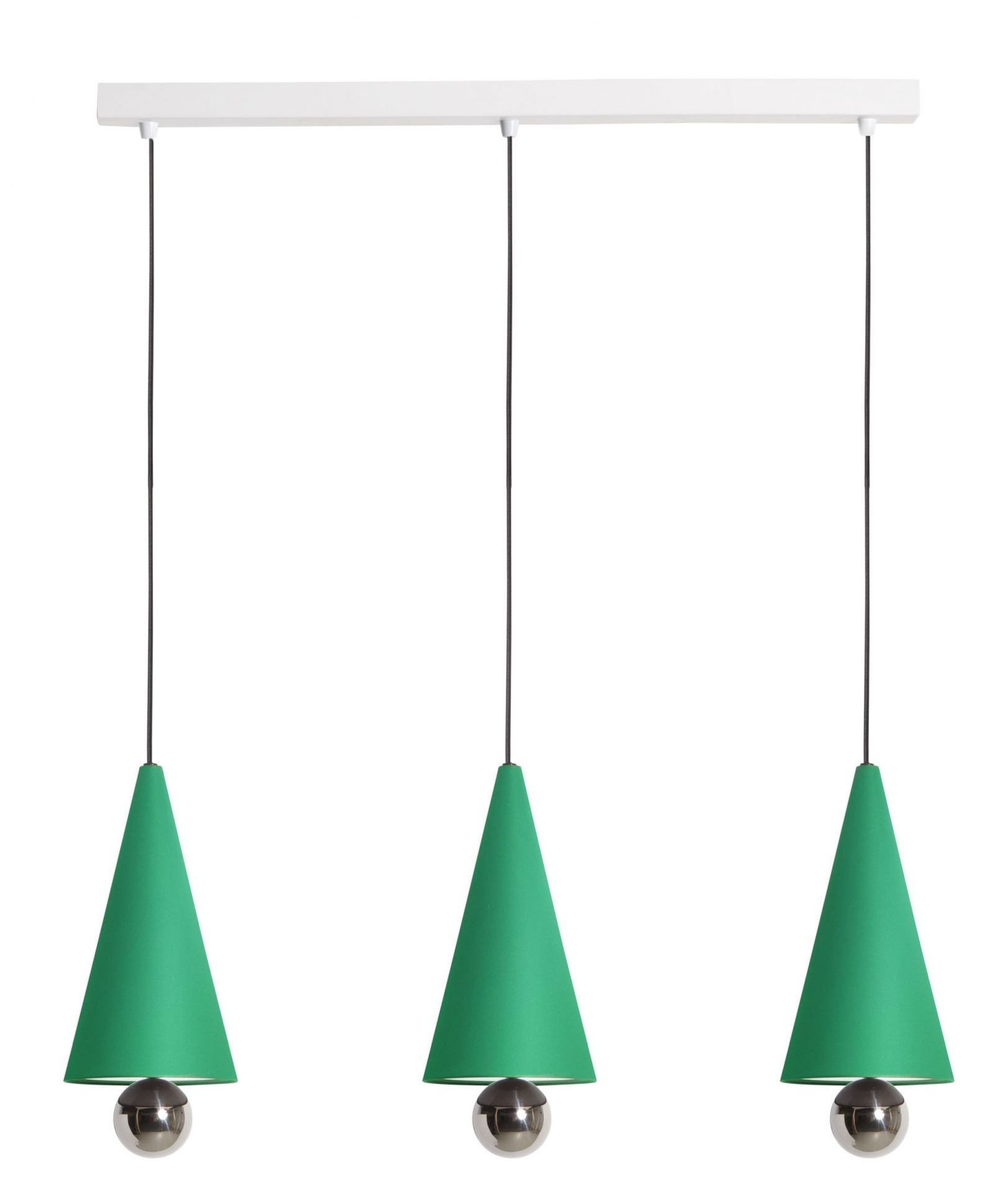 Cherry Pendant light Pendant light set of 3 Linear Petite Friture Mint green