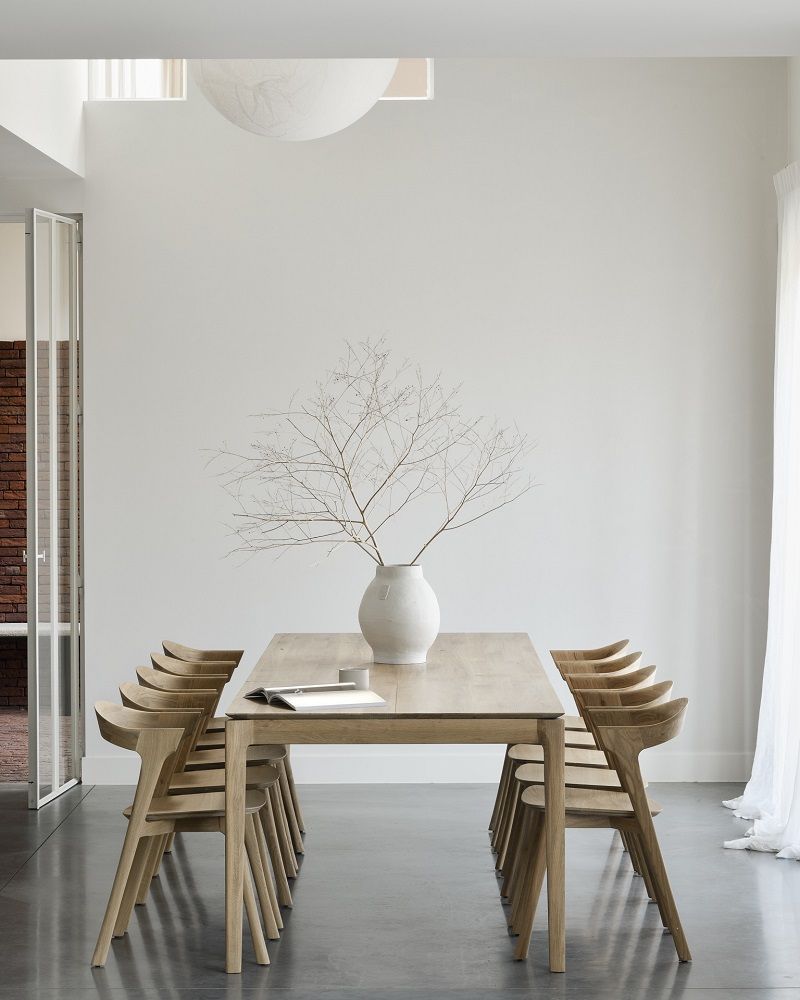 Bok Extendable Table Oak Rectangular Ethnicraft