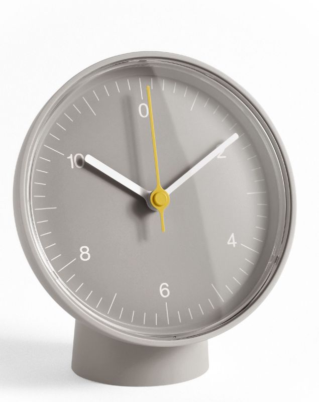 Table Clock Dual-function table clock / wall clock Hay Grey