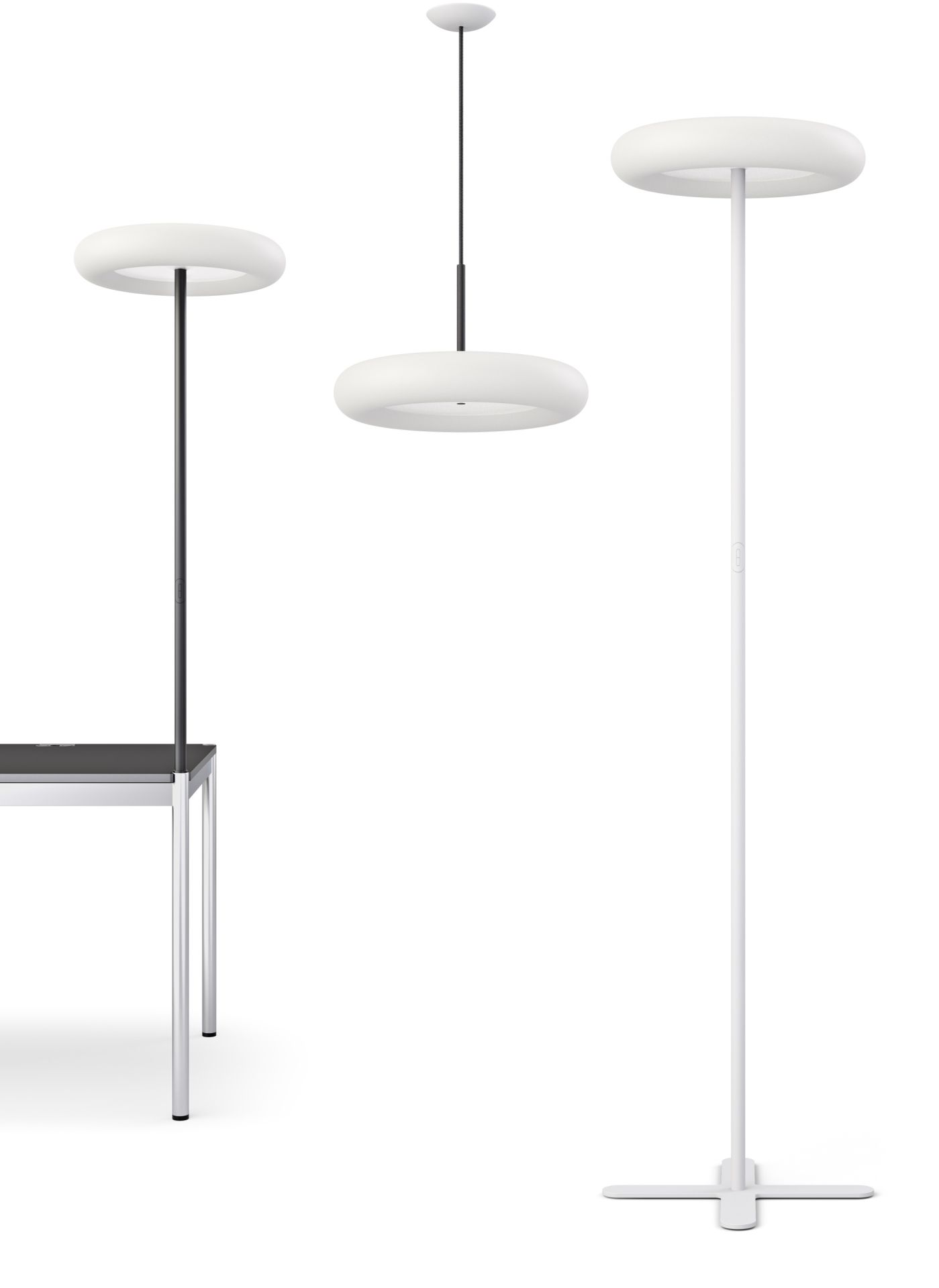 Oto floor lamp circular base Belux Oto floor lamp circular base Belux