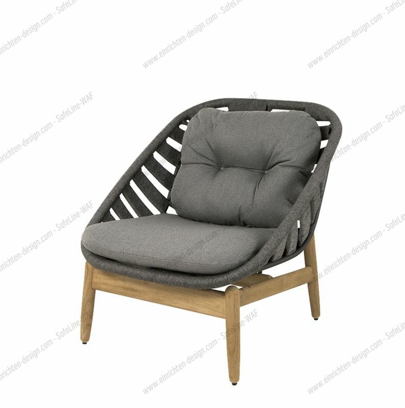 Strington outdoor lounge chair dark grey Cane-Line