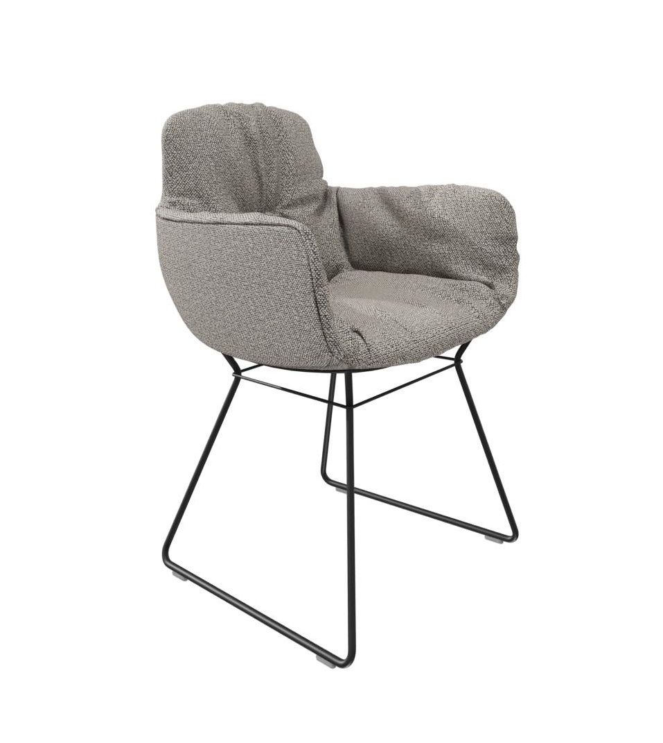 Leya chair armrest high Fabric Safire Freifrau Manufaktur