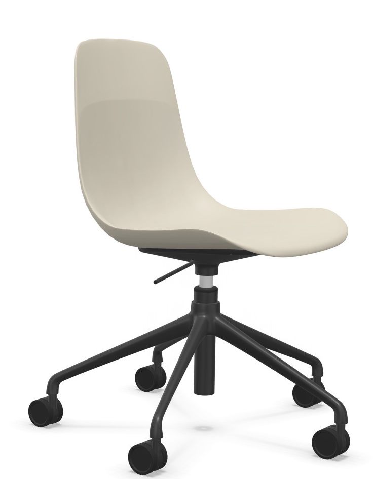 Elephantino chair five-star frame with castors Kristalia