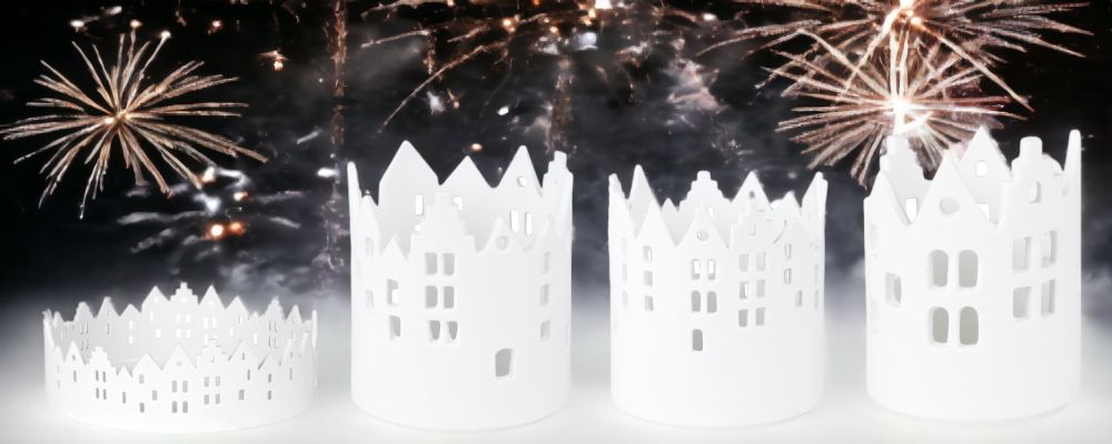 Home Light House Assortment Set of 4 City Lights Räder