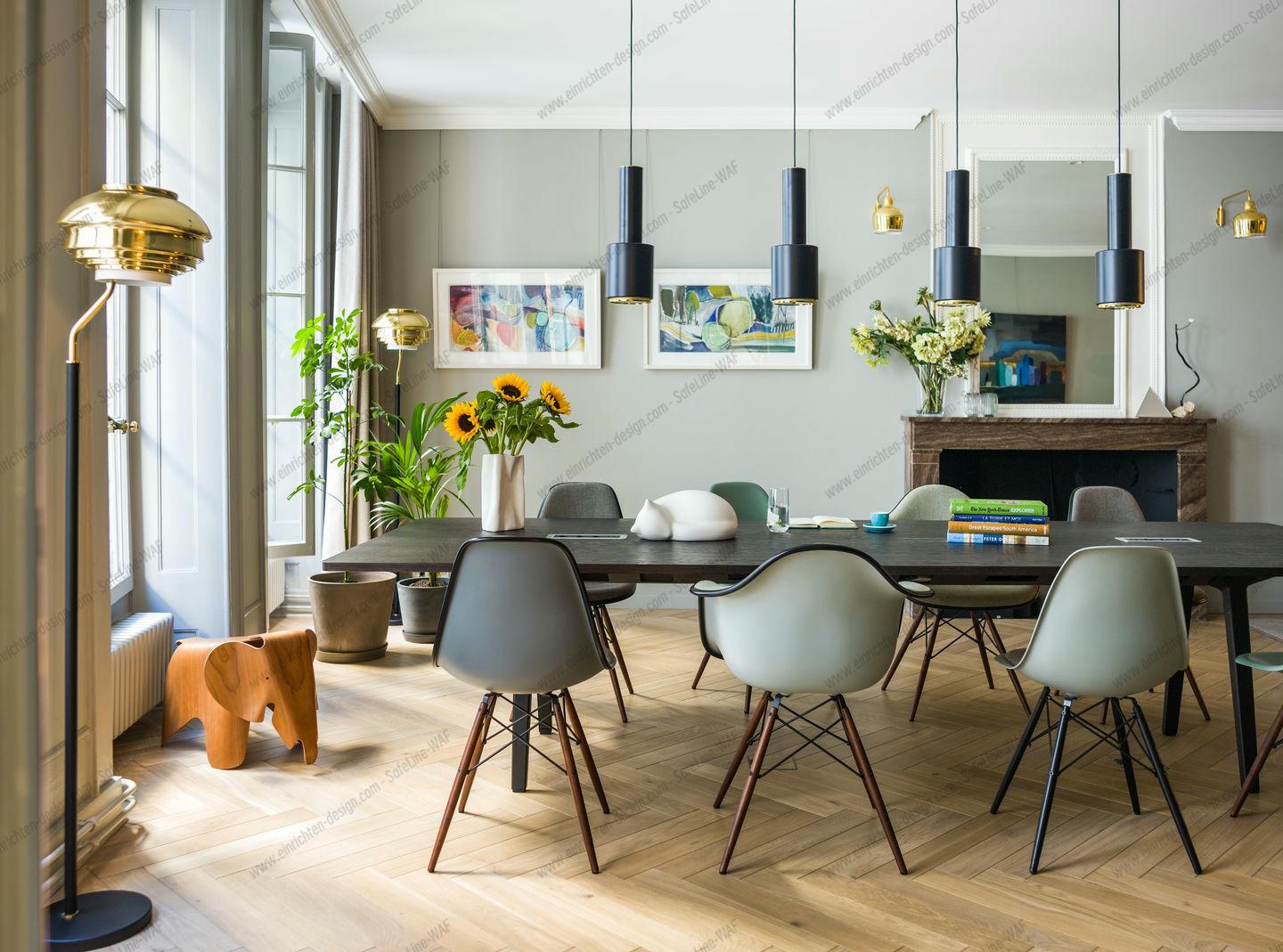 Eames Plastic Arm Chair DAW Chair Vitra