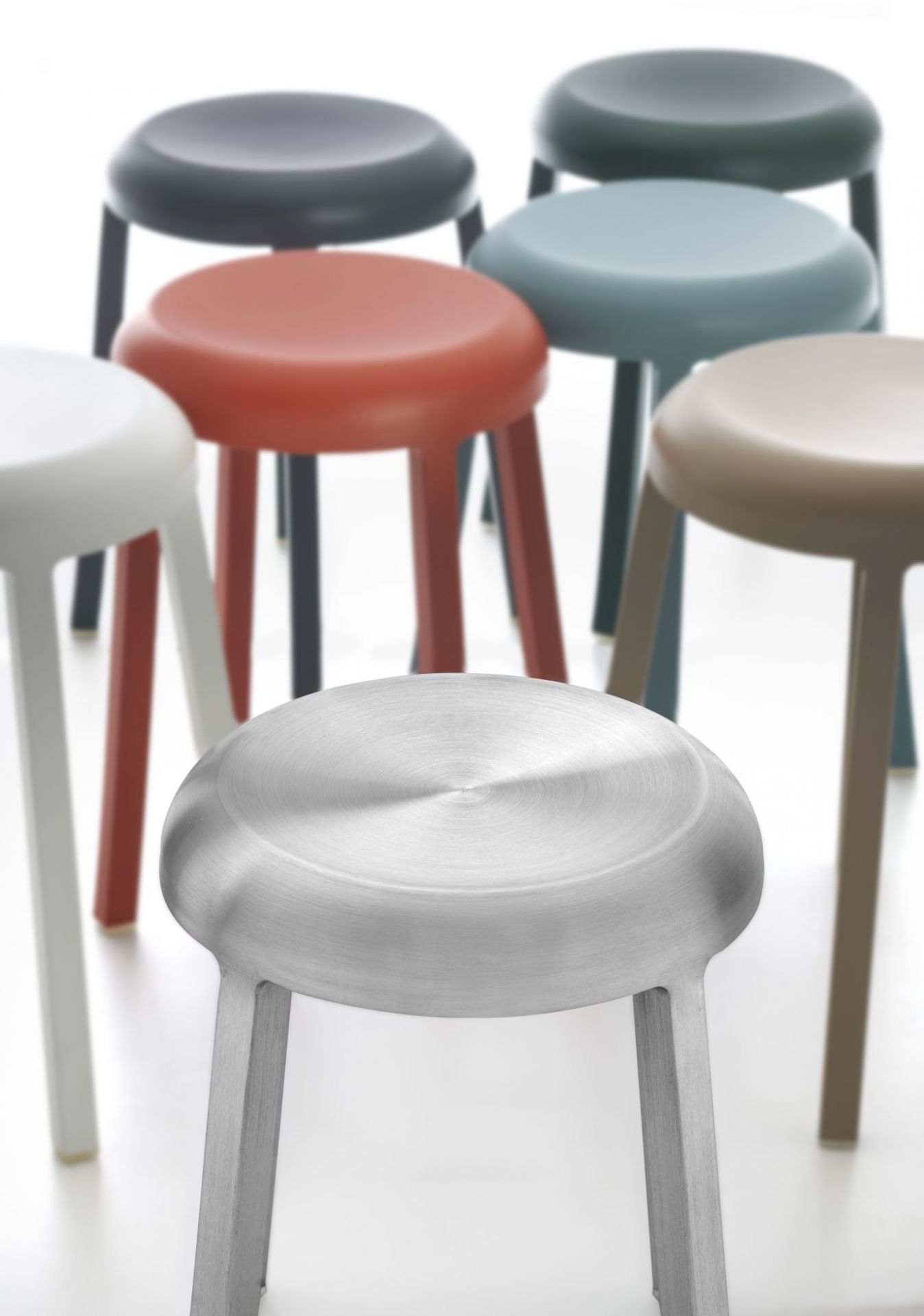 Za Stool Coral Emeco SINGLE PIECES