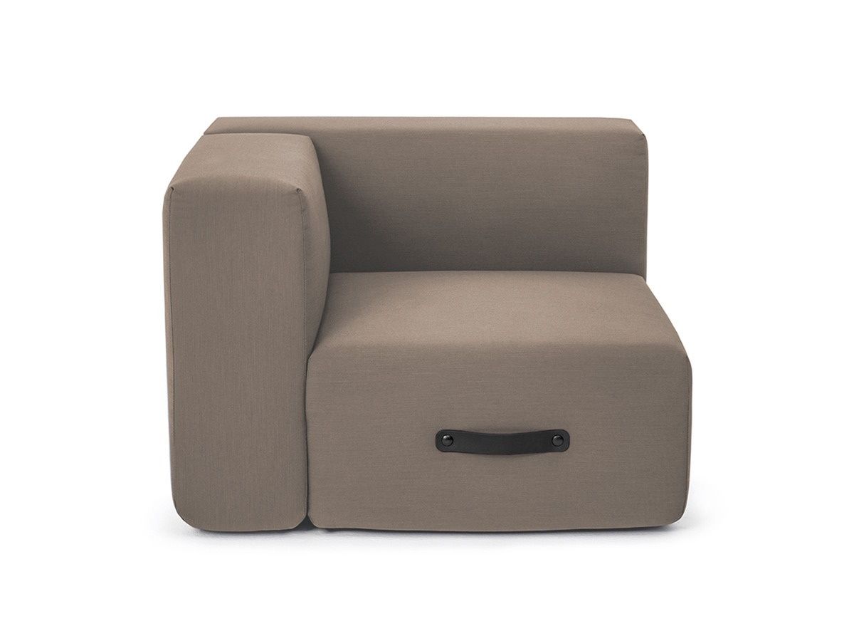 Miamia Outdoor Sofa Corner Module Left Taupe Conmoto Miamia Outdoor Sofa Corner Module Left Taupe Conmoto