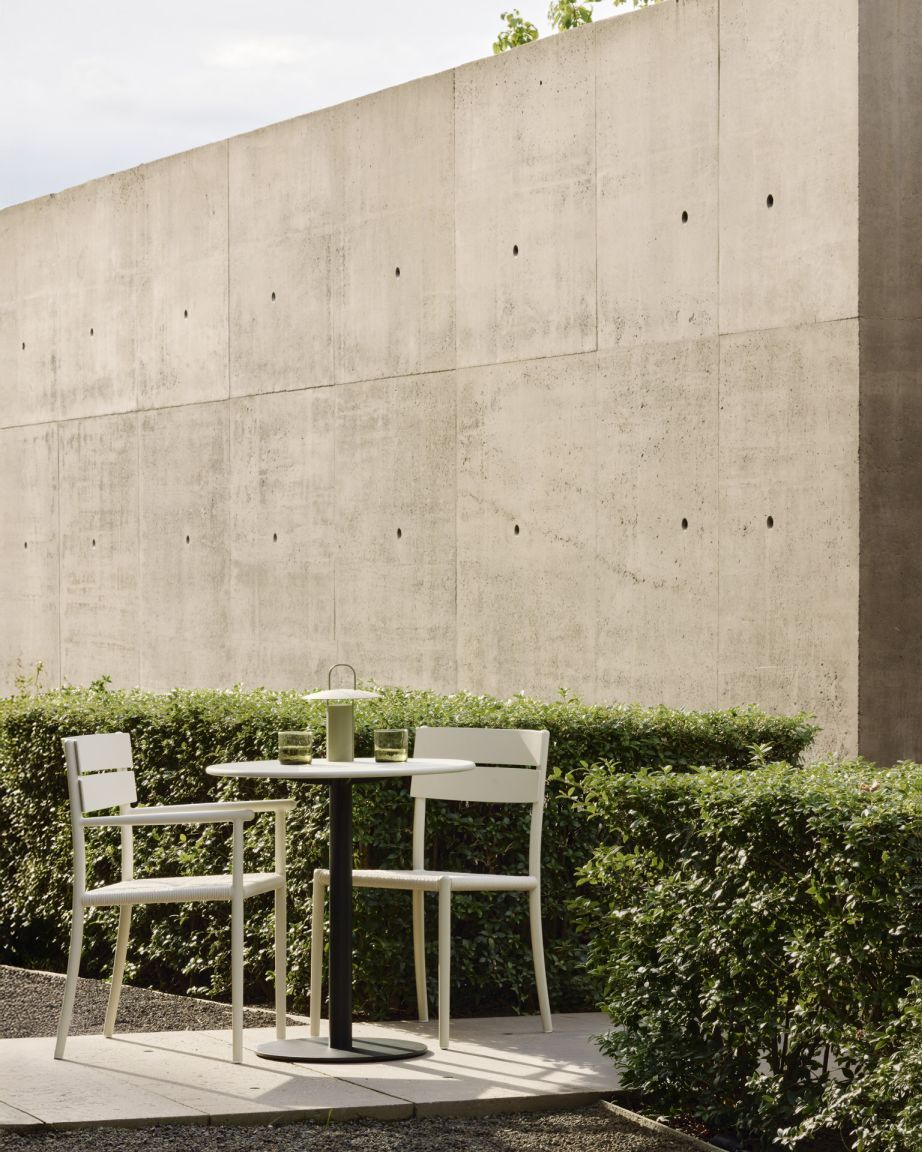 Blend Outdoor Dining Table Concrete Light Grey Ethnicraft