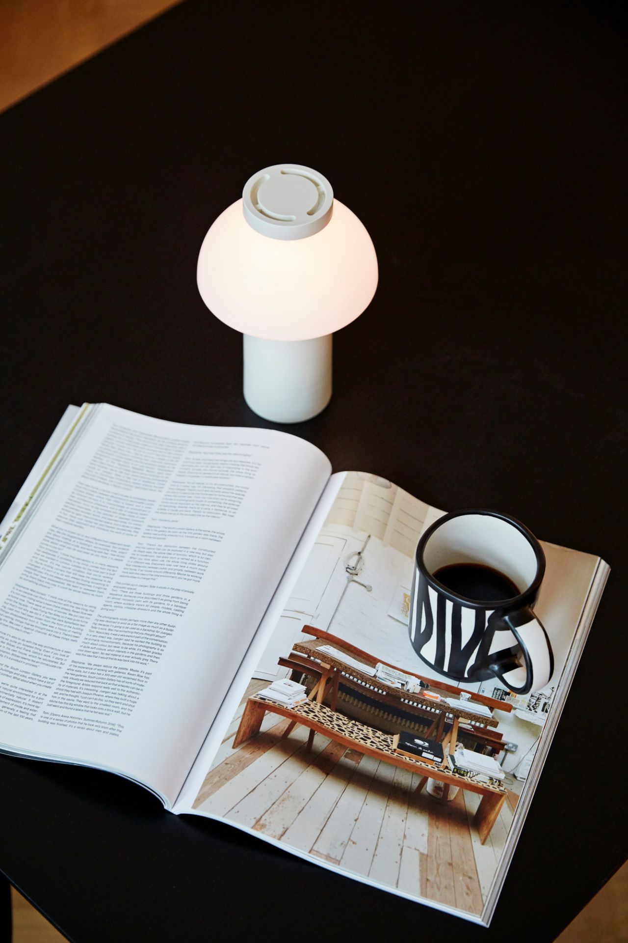PC Portable Battery lamp / Table lamp Hay black PC Portable Battery lamp / Table lamp Hay black