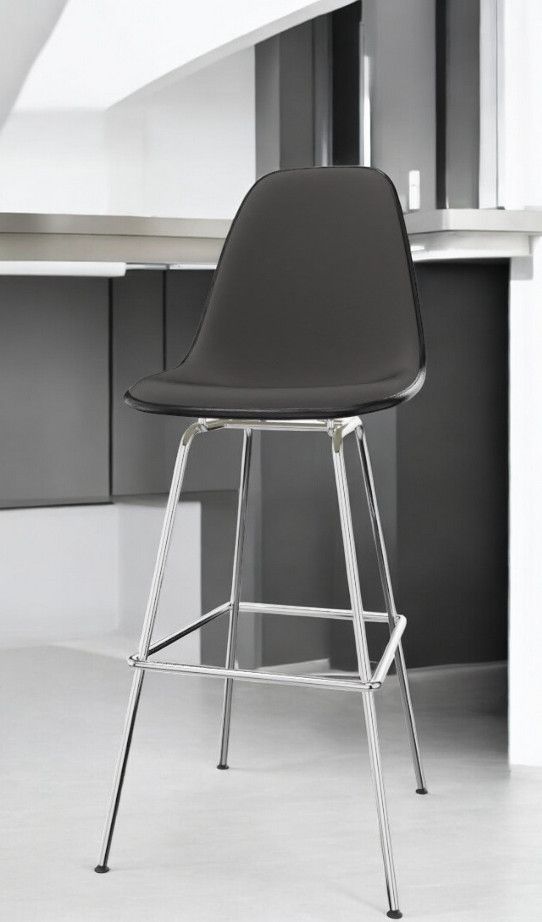 Eames Plastic Bar Stool Bar Stool High Fully upholstered Vitra 
